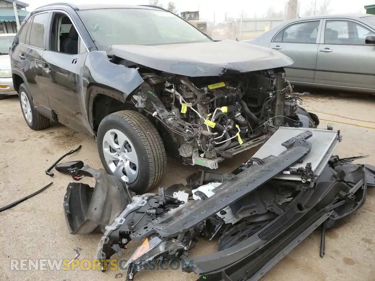 1 Photograph of a damaged car JTMG1RFV0LD048016 TOYOTA RAV4 2020