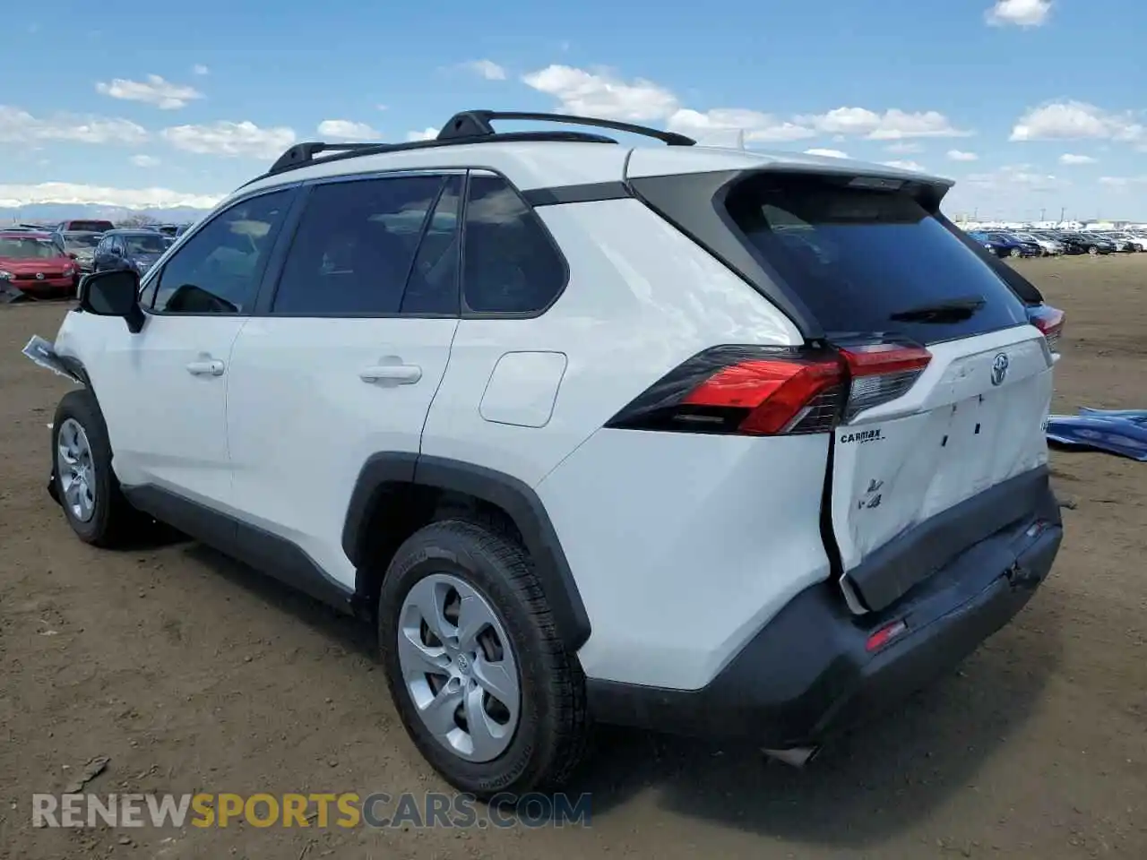 2 fotografías del automóvil dañado JTMH1RFV7LD050284 TOYOTA RAV4 2020