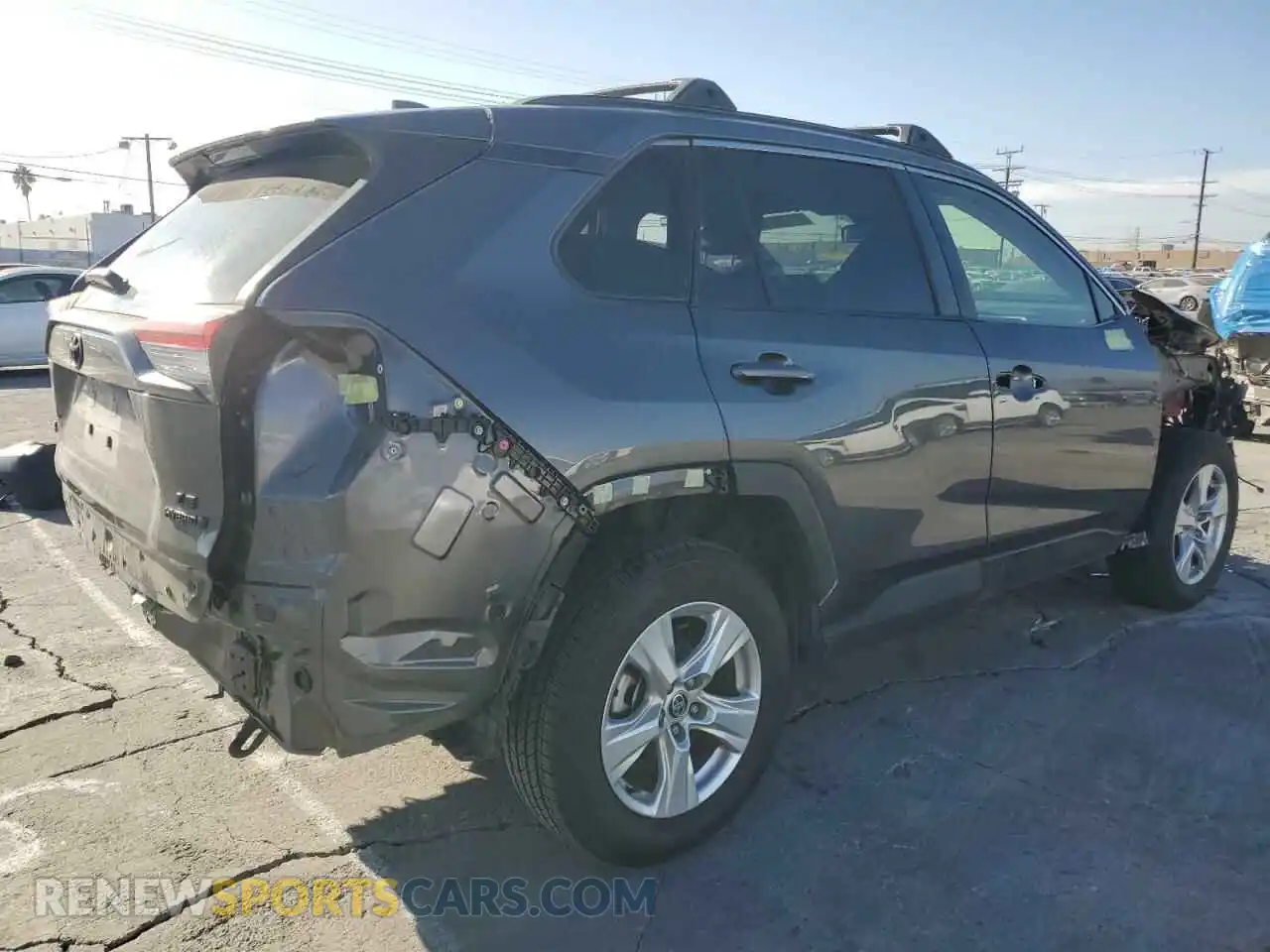 3 fotografías del automóvil dañado JTMLWRFV0LD534227 TOYOTA RAV4 2020