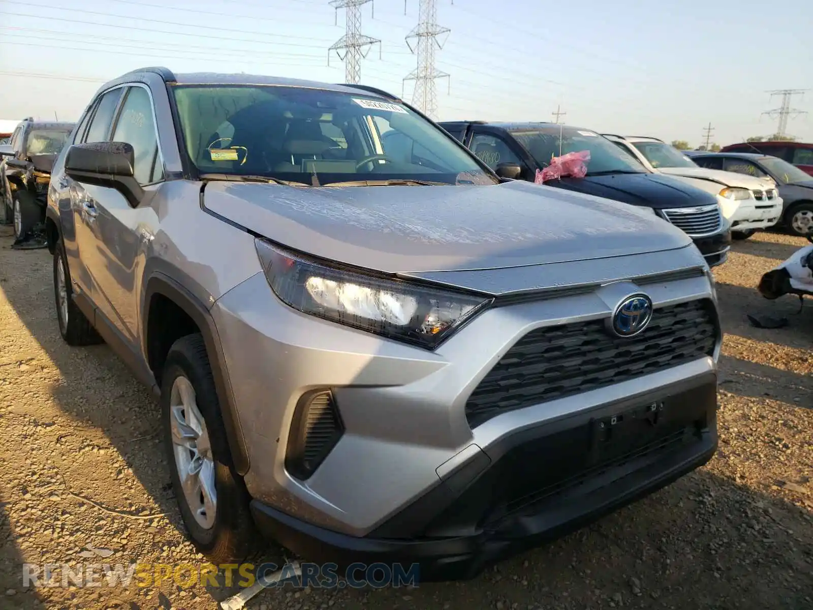 1 Photograph of a damaged car JTMLWRFV4LD045524 TOYOTA RAV4 2020