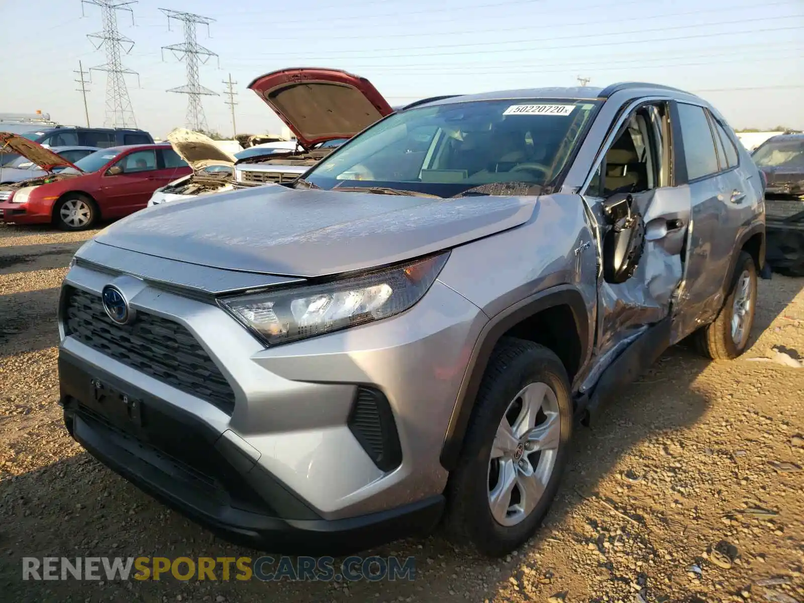 2 Photograph of a damaged car JTMLWRFV4LD045524 TOYOTA RAV4 2020