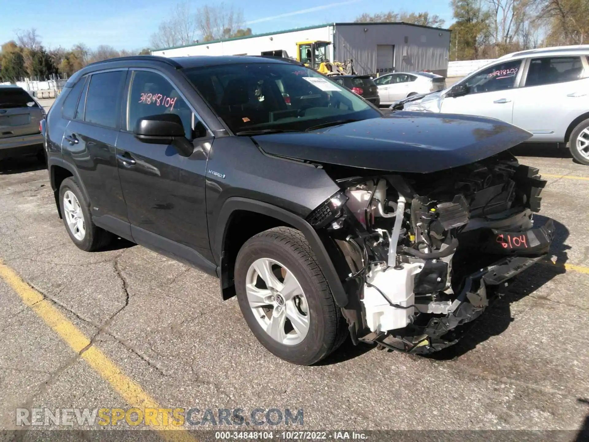1 Photograph of a damaged car JTMLWRFV5LD066477 TOYOTA RAV4 2020