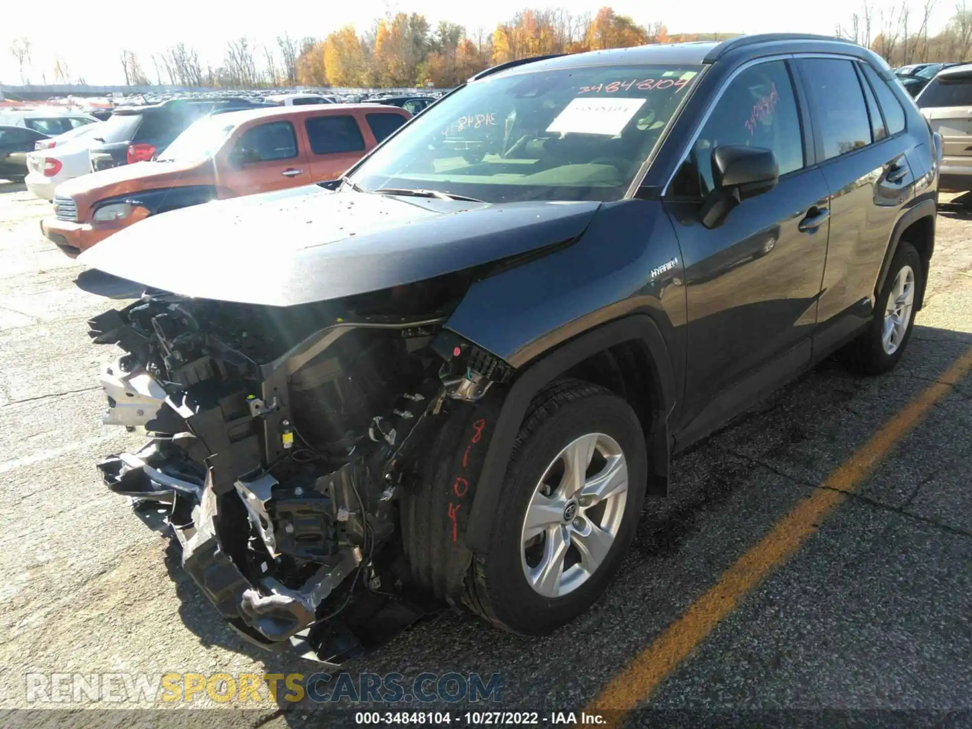 2 Photograph of a damaged car JTMLWRFV5LD066477 TOYOTA RAV4 2020