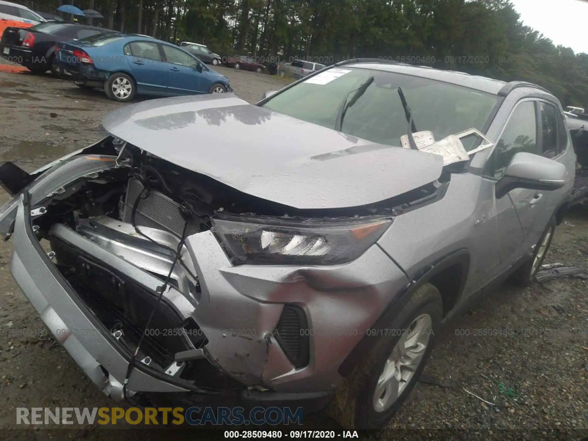 2 Photograph of a damaged car JTMMWRFV0LD048974 TOYOTA RAV4 2020