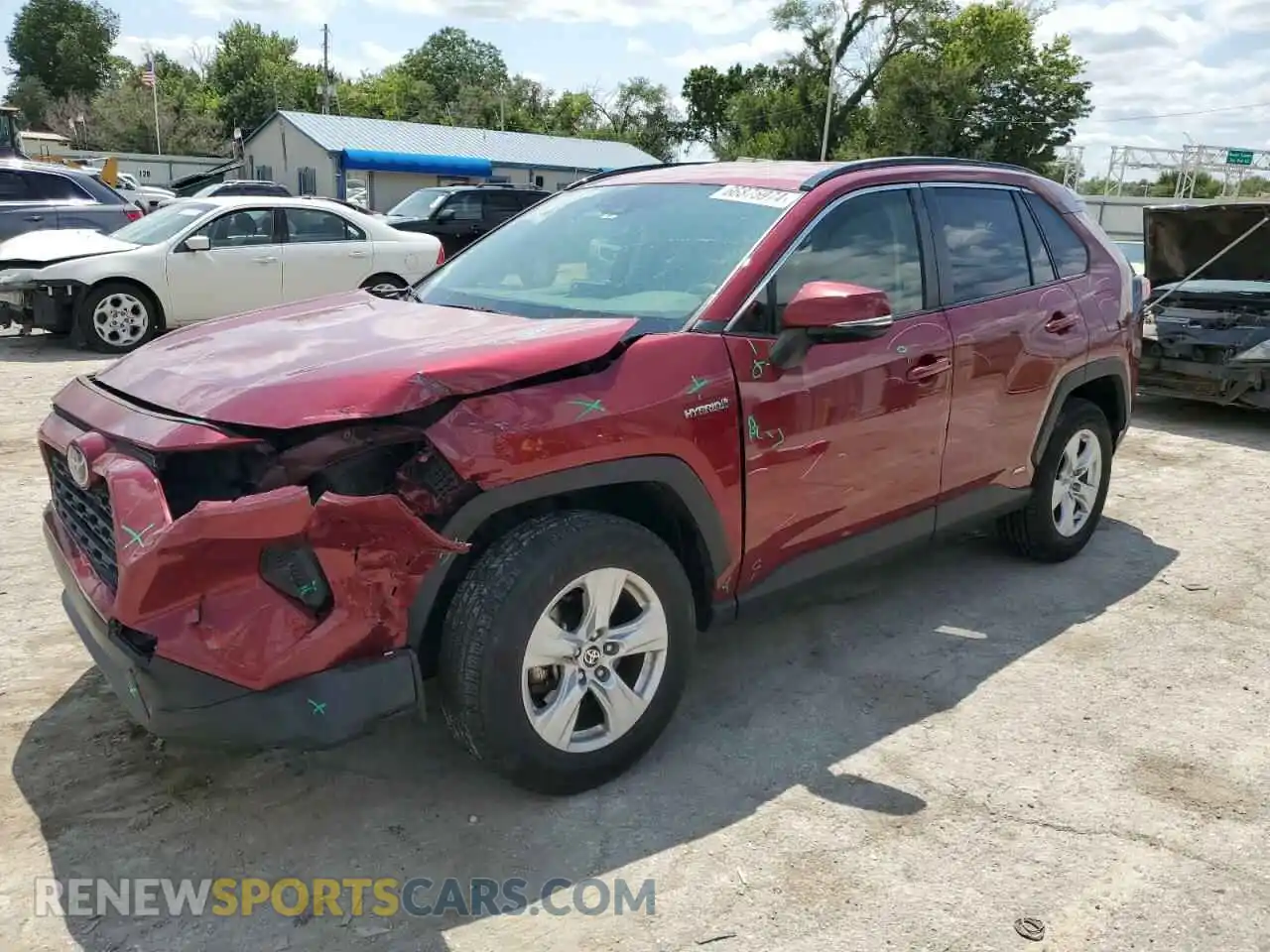 1 Photograph of a damaged car JTMMWRFV5LD045729 TOYOTA RAV4 2020