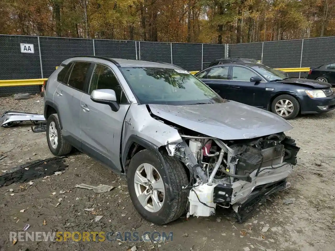 1 Photograph of a damaged car JTMMWRFV5LD071991 TOYOTA RAV4 2020