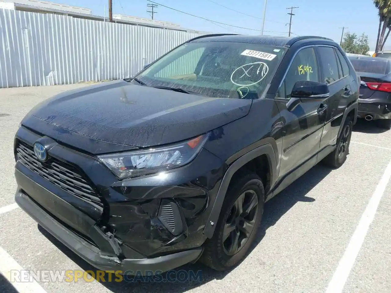 2 Photograph of a damaged car JTMMWRFV9LD056605 TOYOTA RAV4 2020
