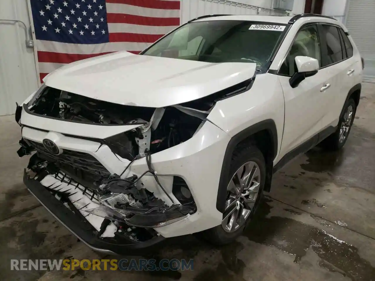 2 fotografías del automóvil dañado JTMN1RFV8LD526030 TOYOTA RAV4 2020