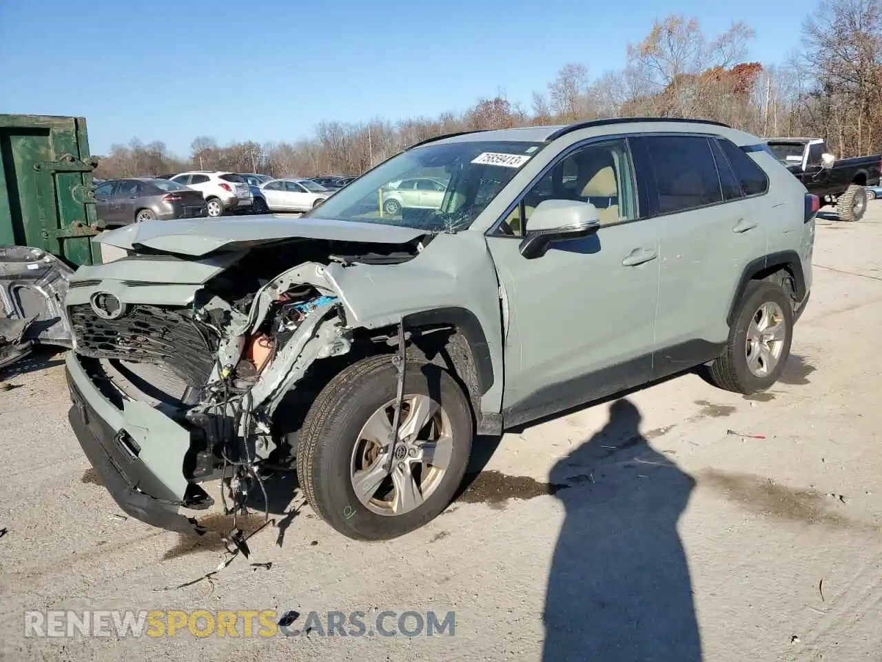 1 Photograph of a damaged car JTMP1RFV2LJ034815 TOYOTA RAV4 2020