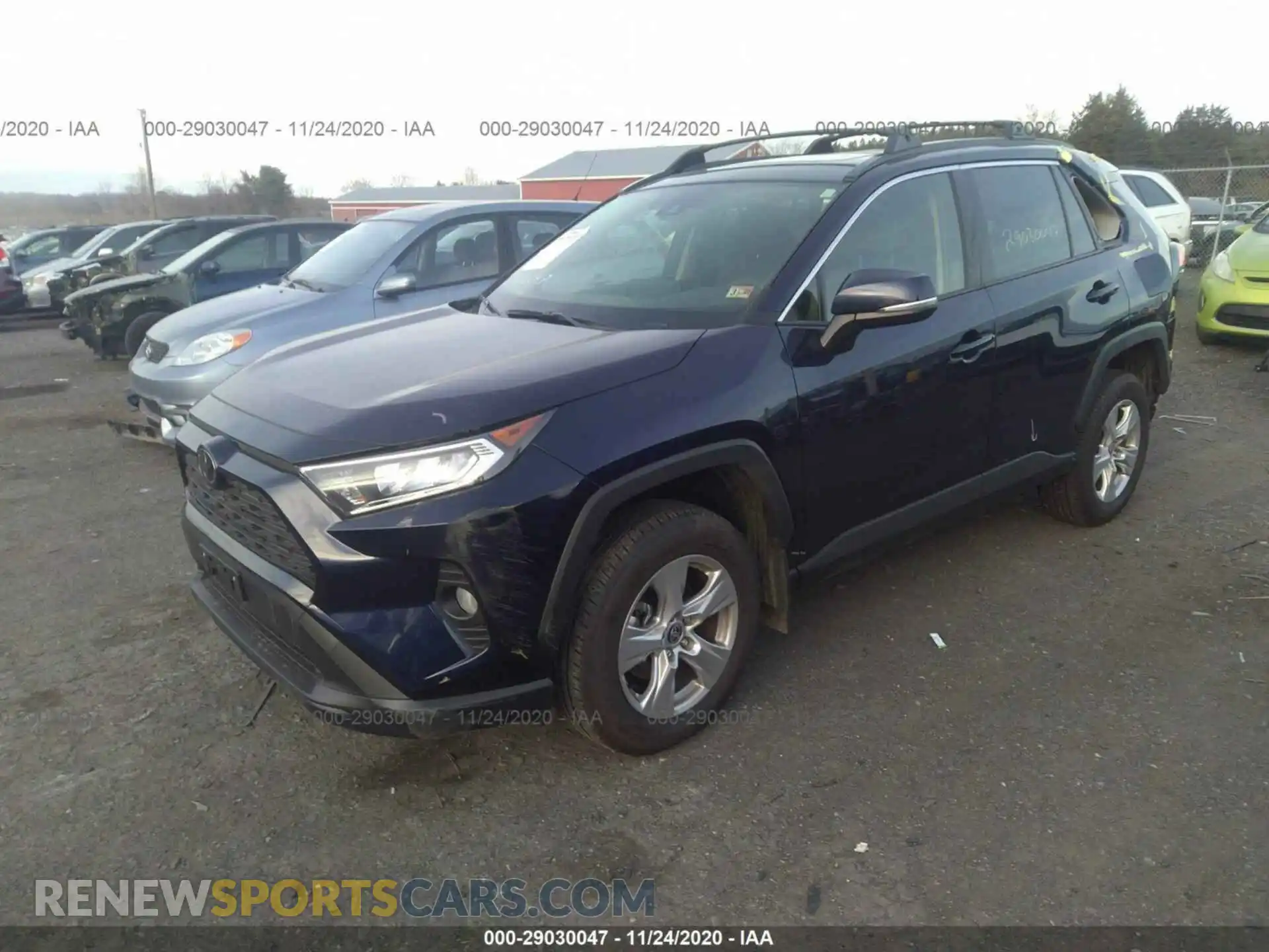 2 Photograph of a damaged car JTMP1RFV3LJ032135 TOYOTA RAV4 2020