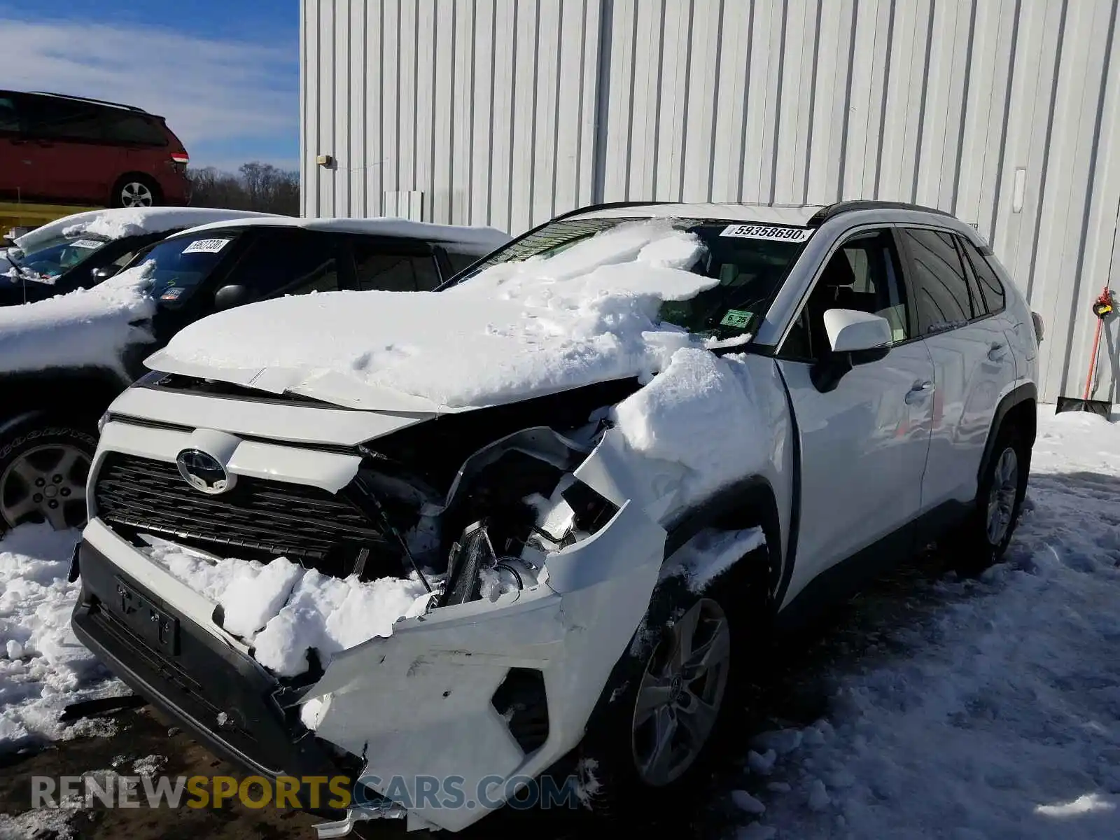 2 Photograph of a damaged car JTMP1RFV8LD061368 TOYOTA RAV4 2020