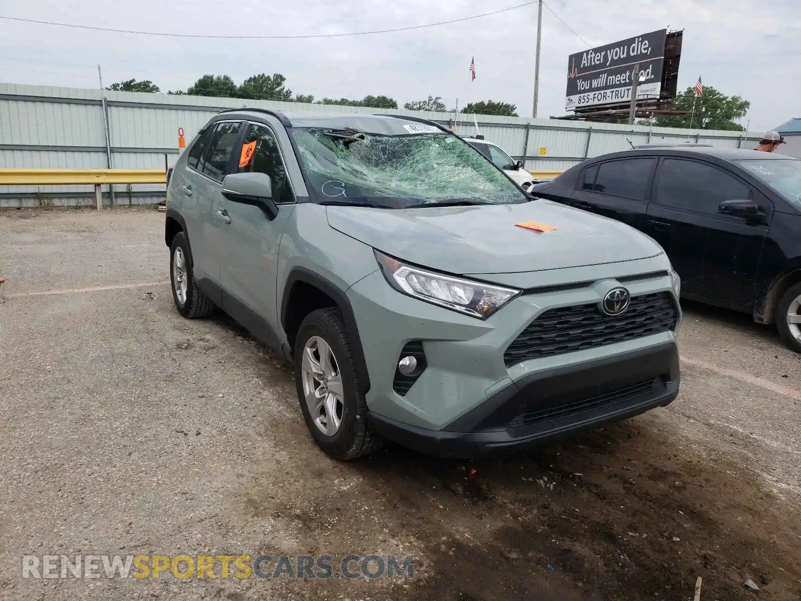 1 Photograph of a damaged car JTMP1RFV8LJ036746 TOYOTA RAV4 2020