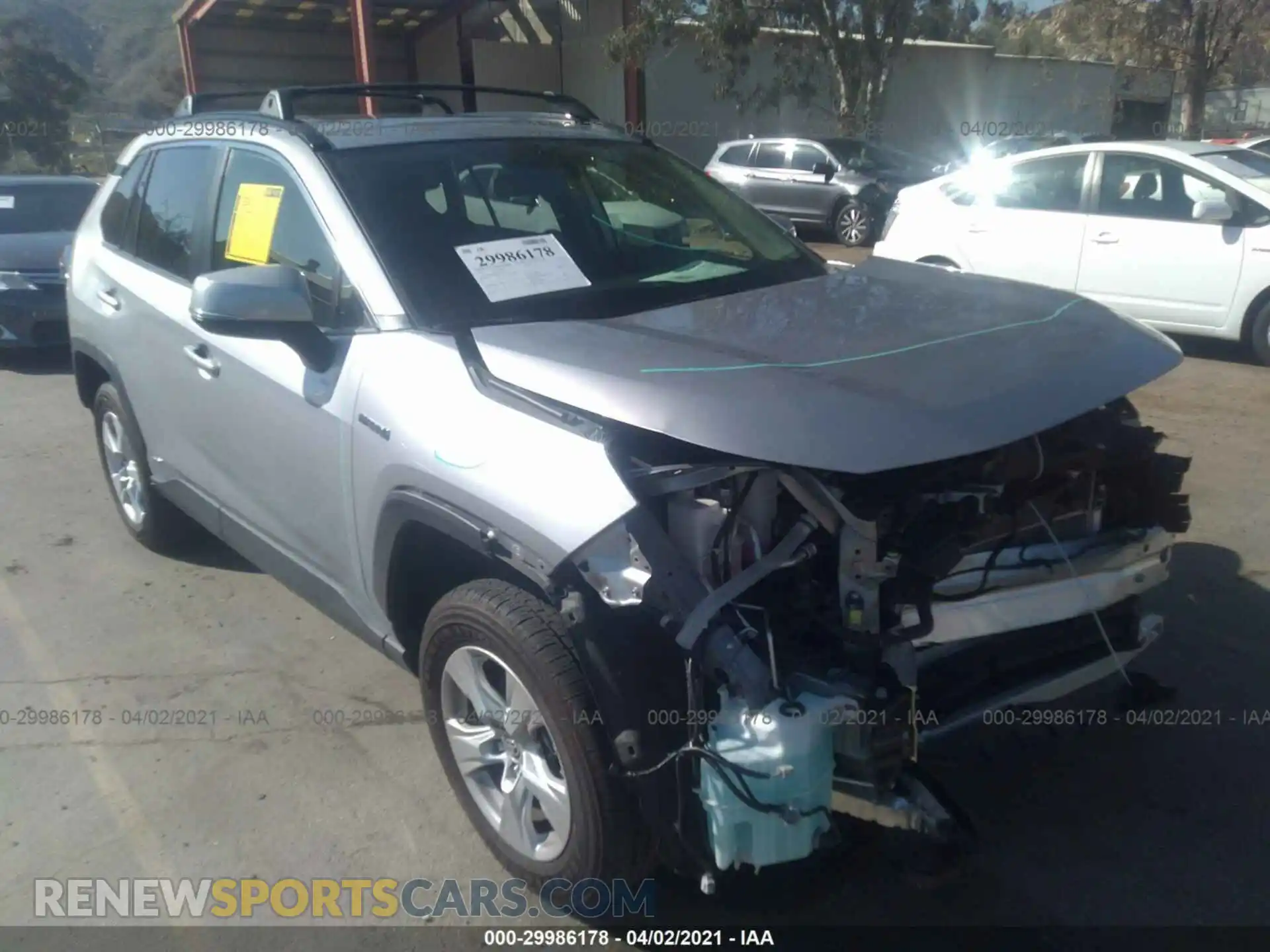1 Фотография поврежденного автомобиля JTMRWRFV9LD071630 TOYOTA RAV4 2020