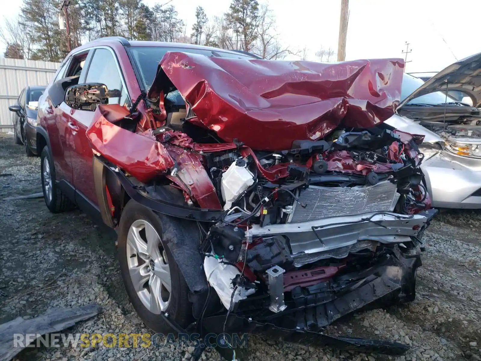 1 Photograph of a damaged car JTMW1RFV0LD056564 TOYOTA RAV4 2020