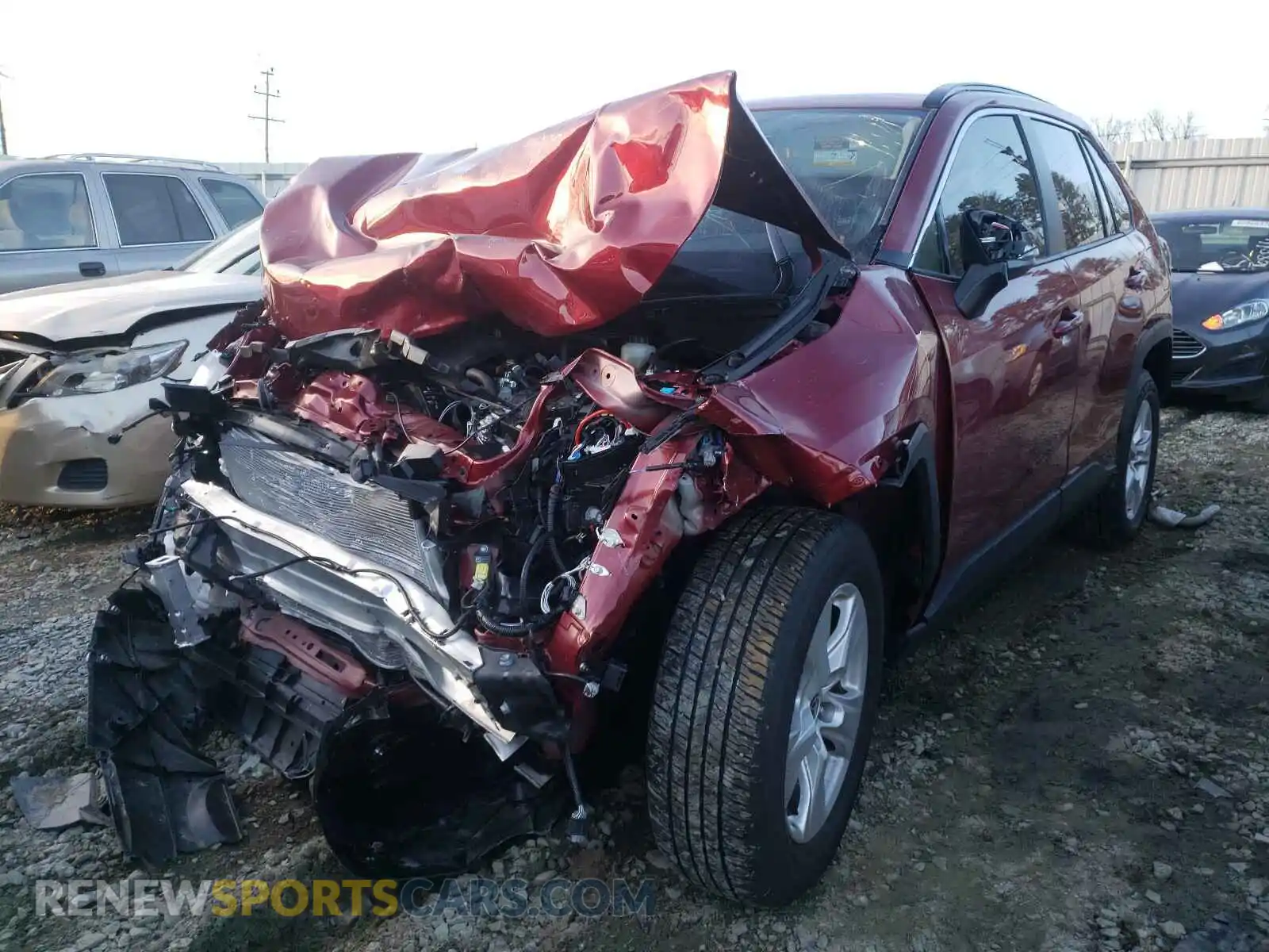 2 Photograph of a damaged car JTMW1RFV0LD056564 TOYOTA RAV4 2020