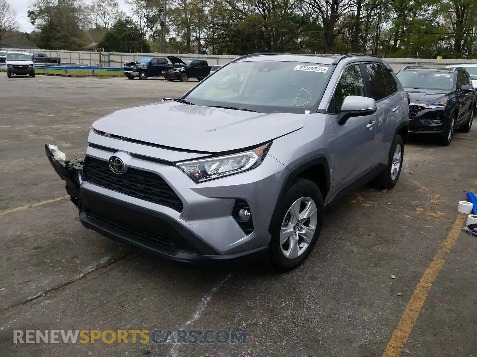 2 Photograph of a damaged car JTMW1RFV1LD047257 TOYOTA RAV4 2020