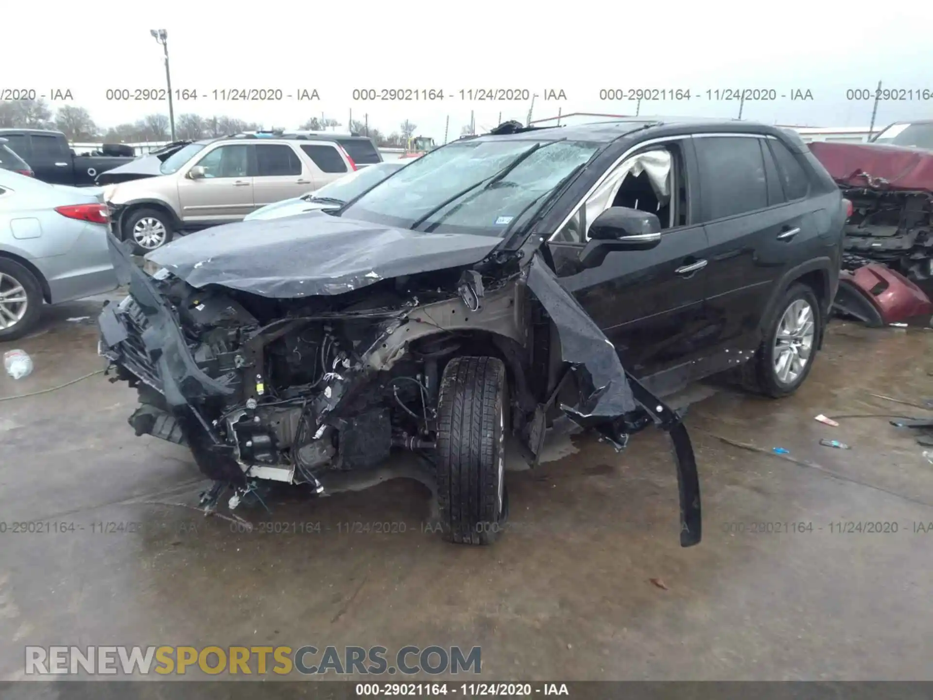 2 fotografías del automóvil dañado JTMY1RFV7LD520877 TOYOTA RAV4 2020