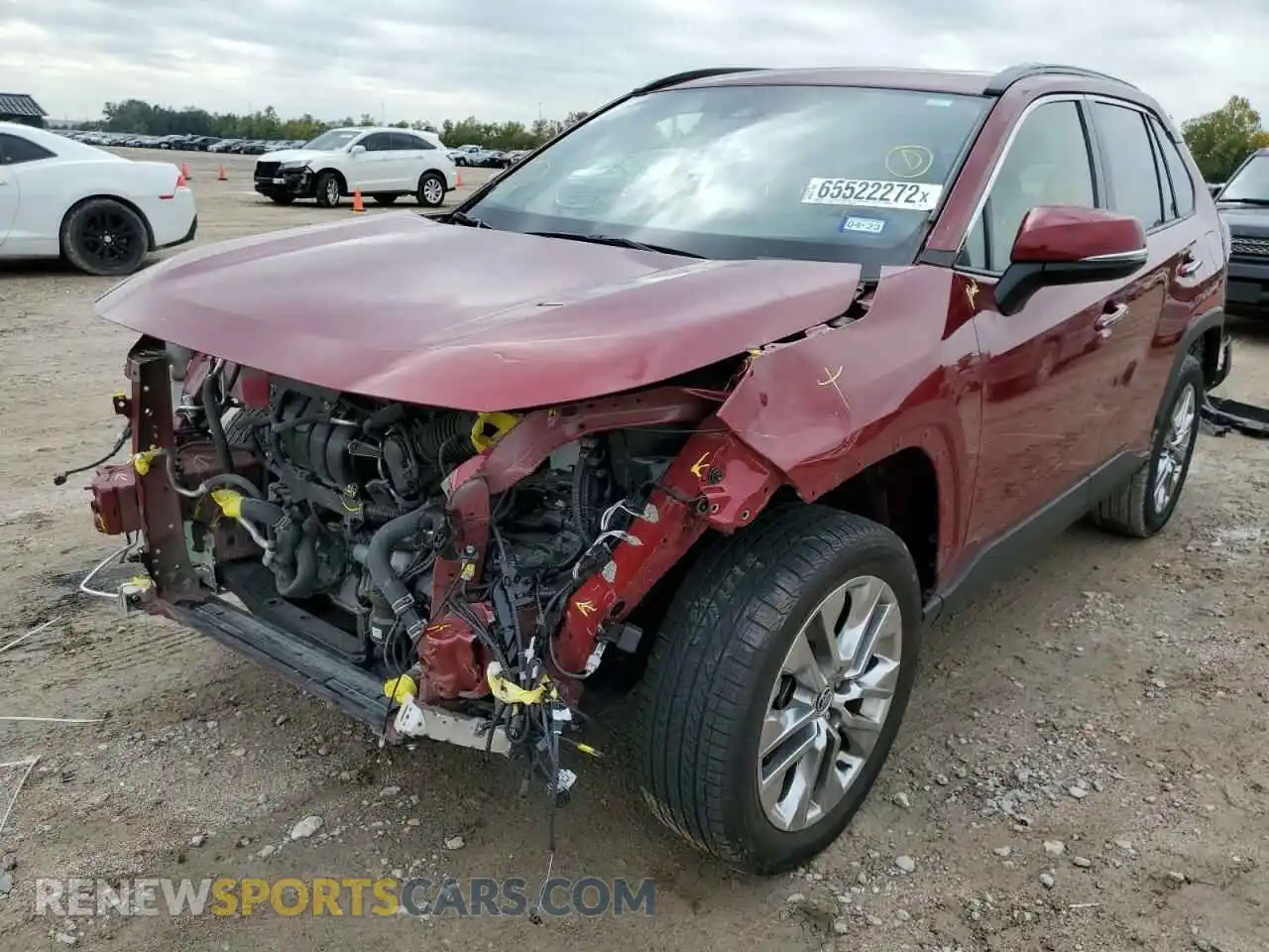 2 Photograph of a damaged car JTMY1RFV8LD519060 TOYOTA RAV4 2020
