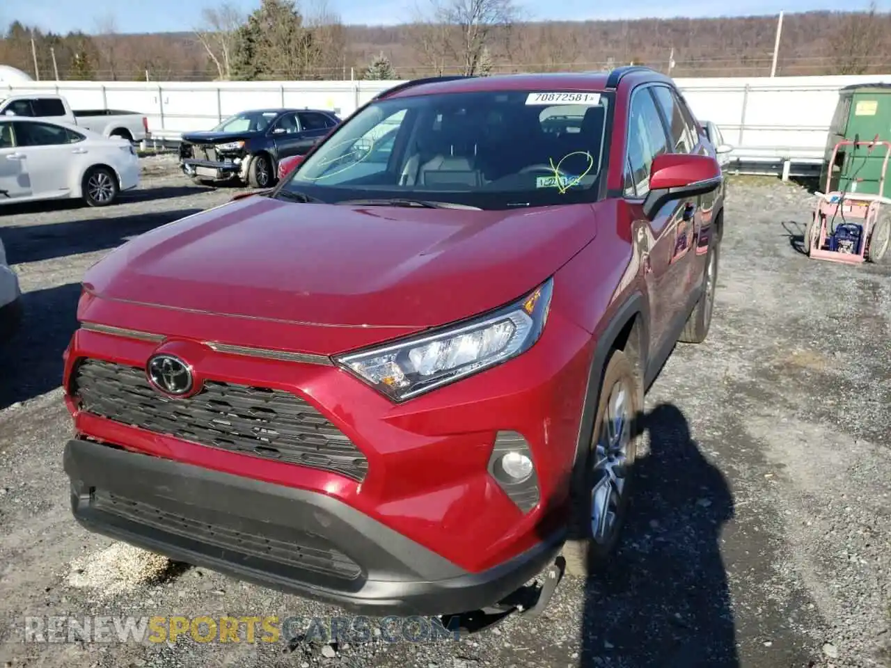 2 Photograph of a damaged car 2T3A1RFV1MW172774 TOYOTA RAV4 2021