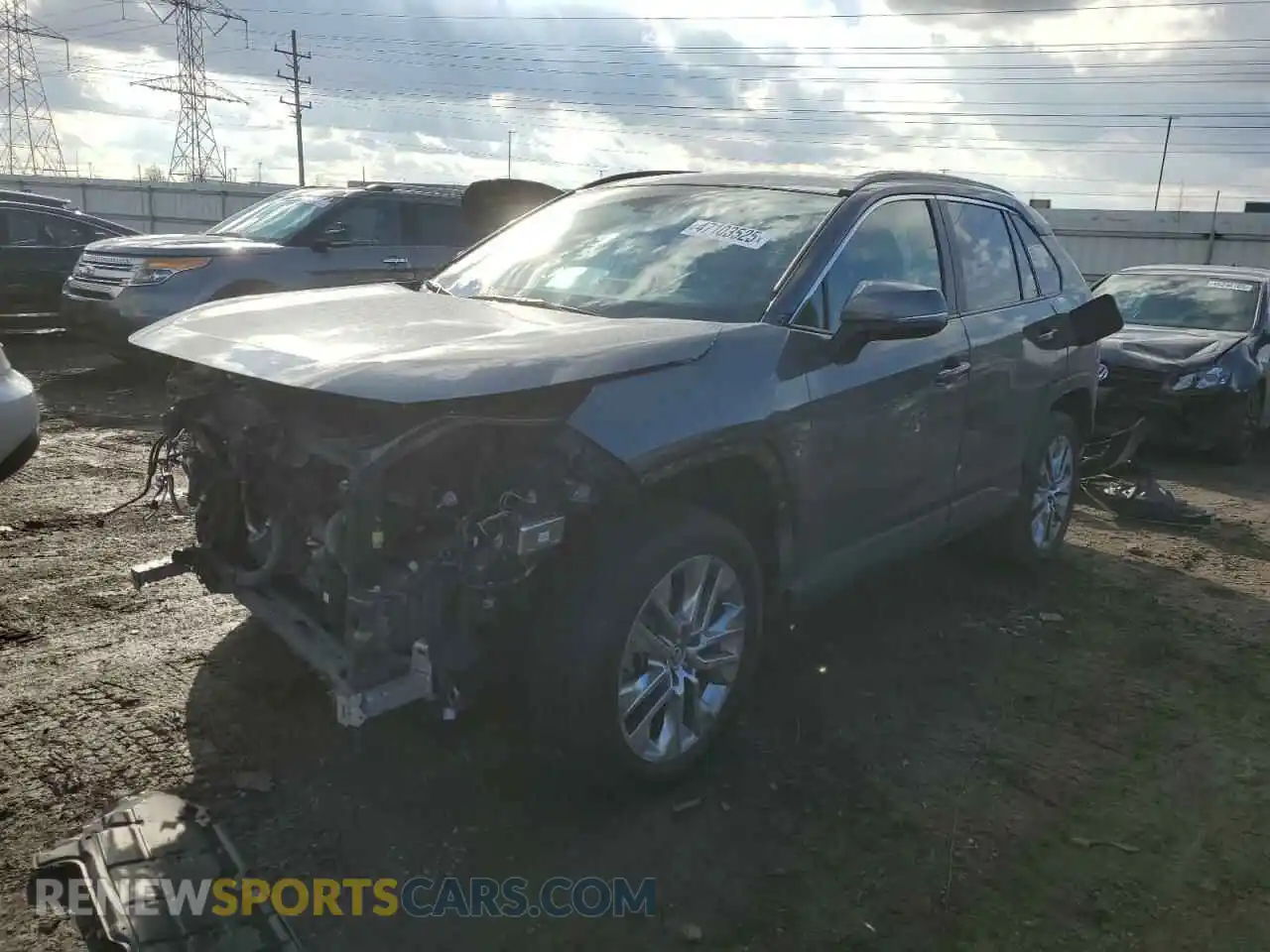 1 Photograph of a damaged car 2T3A1RFV3MC146386 TOYOTA RAV4 2021