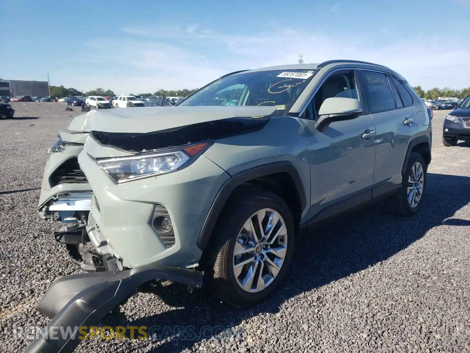 2 Photograph of a damaged car 2T3A1RFV3MW210084 TOYOTA RAV4 2021