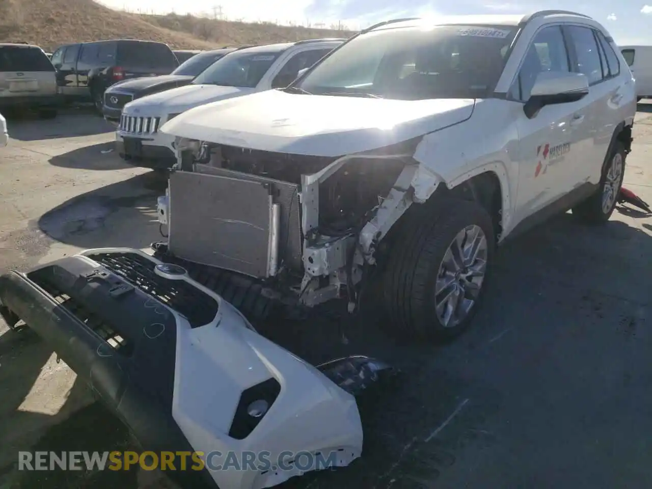 2 Photograph of a damaged car 2T3A1RFV4MW187625 TOYOTA RAV4 2021