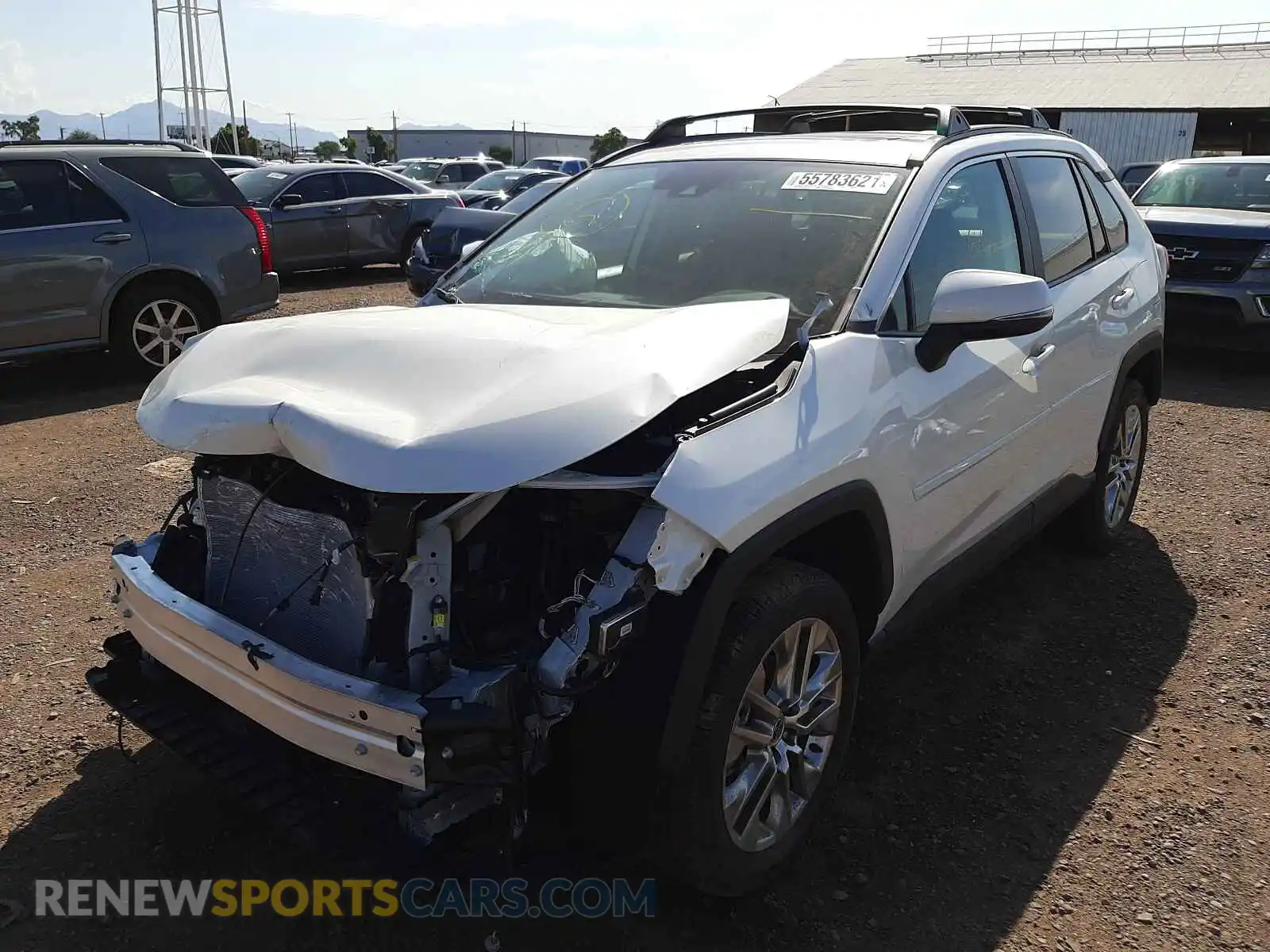 2 Photograph of a damaged car 2T3A1RFV5MW216954 TOYOTA RAV4 2021