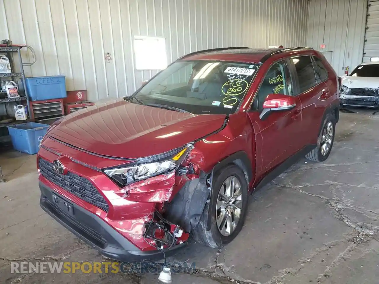 2 Photograph of a damaged car 2T3A1RFV7MW246439 TOYOTA RAV4 2021