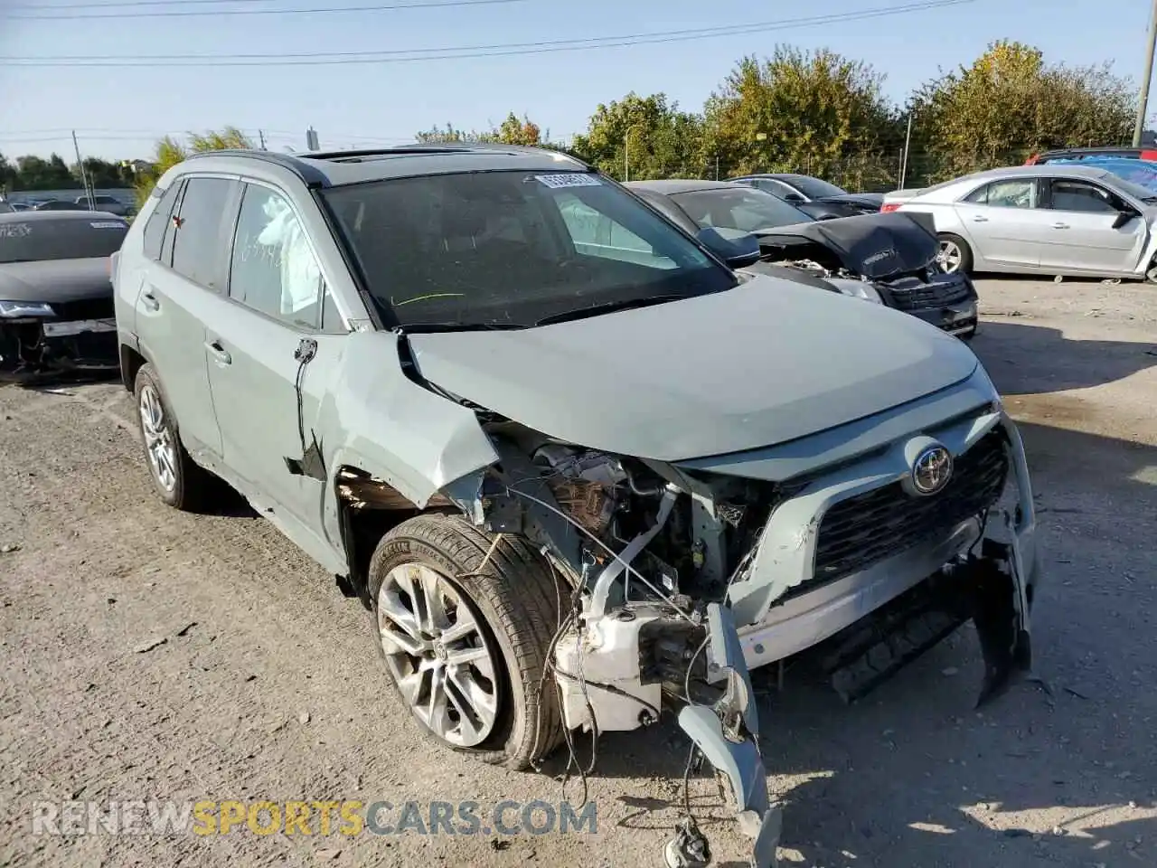 1 Photograph of a damaged car 2T3A1RFV7MW247526 TOYOTA RAV4 2021