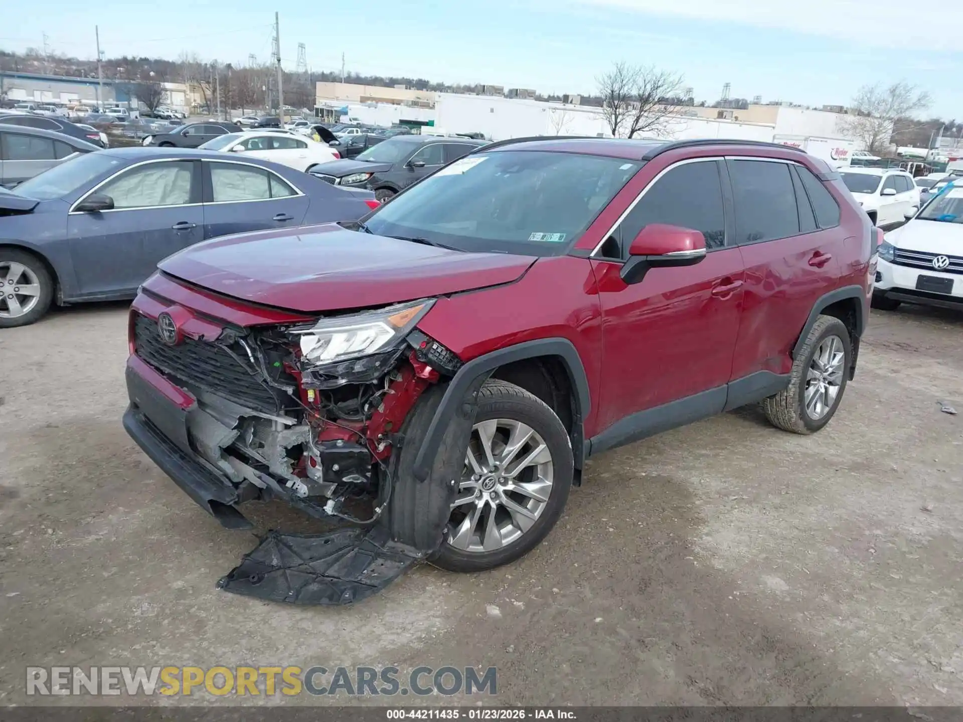 2 Photograph of a damaged car 2T3A1RFV8MW147516 TOYOTA RAV4 2021