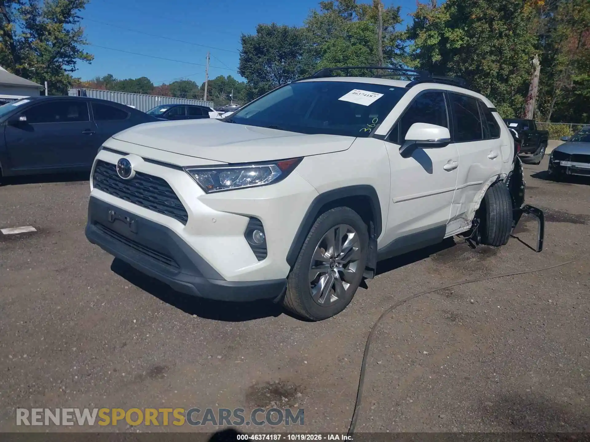2 fotografías del automóvil dañado 2T3A1RFV8MW244800 TOYOTA RAV4 2021