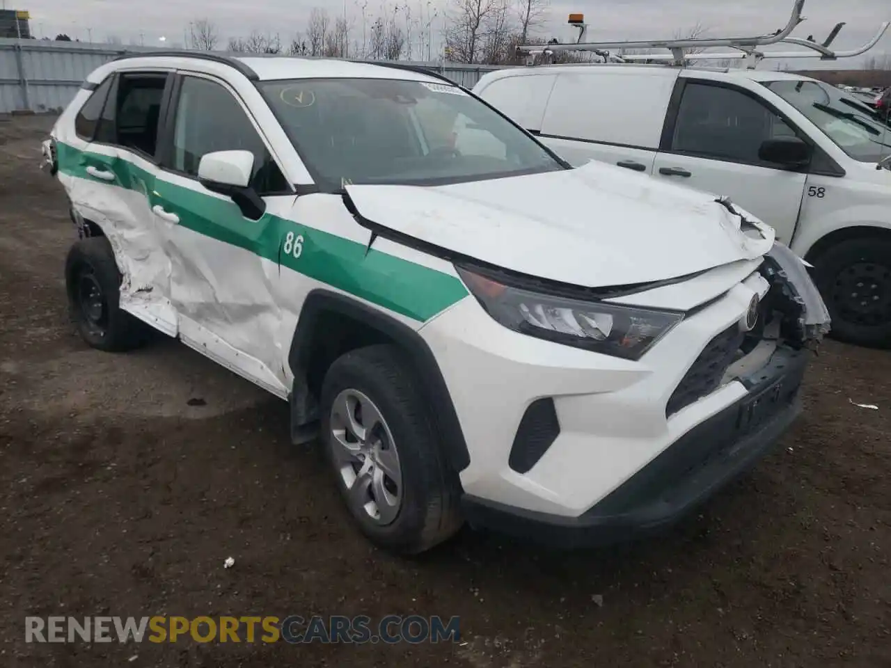 1 Photograph of a damaged car 2T3B1RFV1MC233398 TOYOTA RAV4 2021