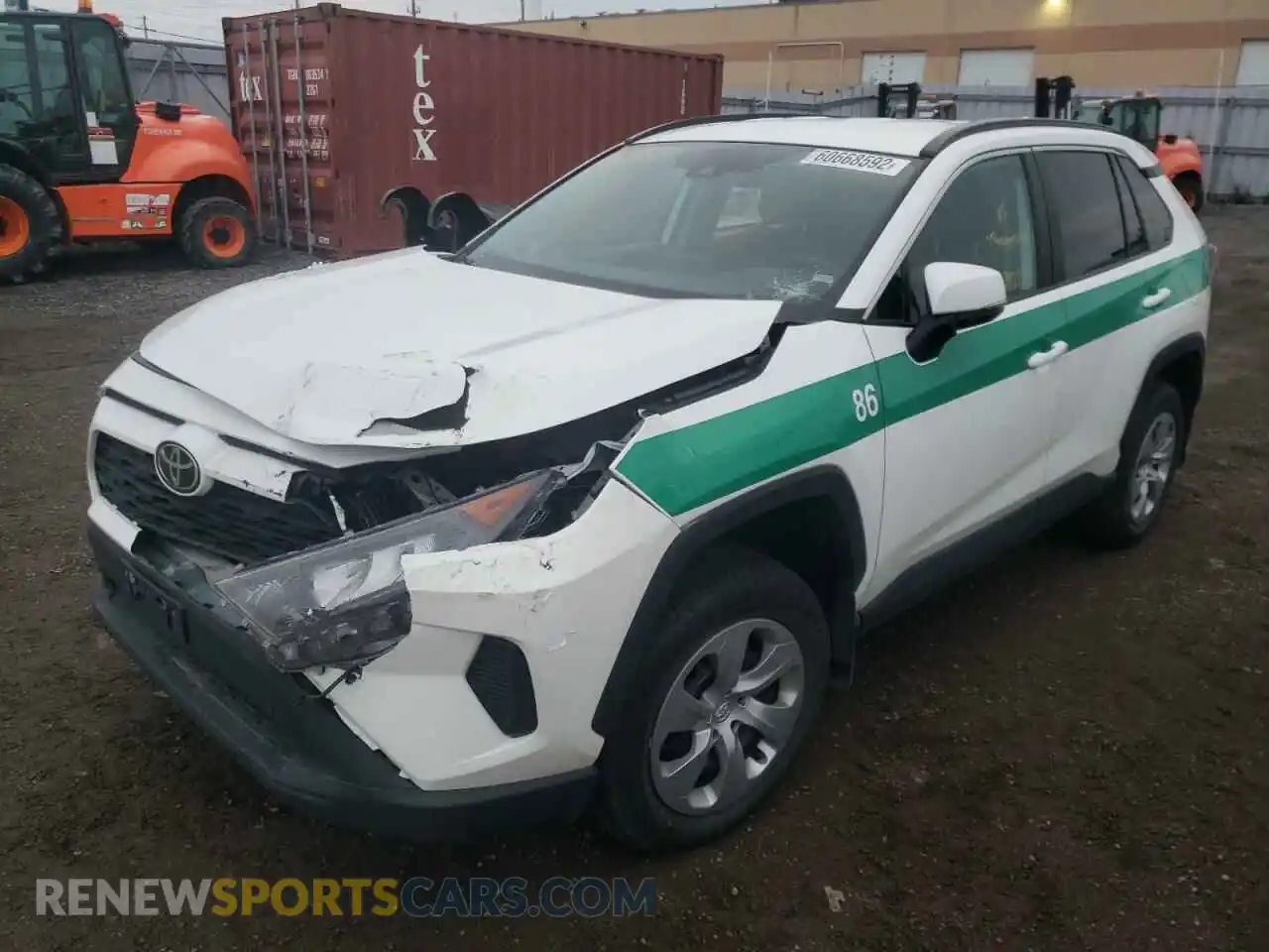 2 Photograph of a damaged car 2T3B1RFV1MC233398 TOYOTA RAV4 2021