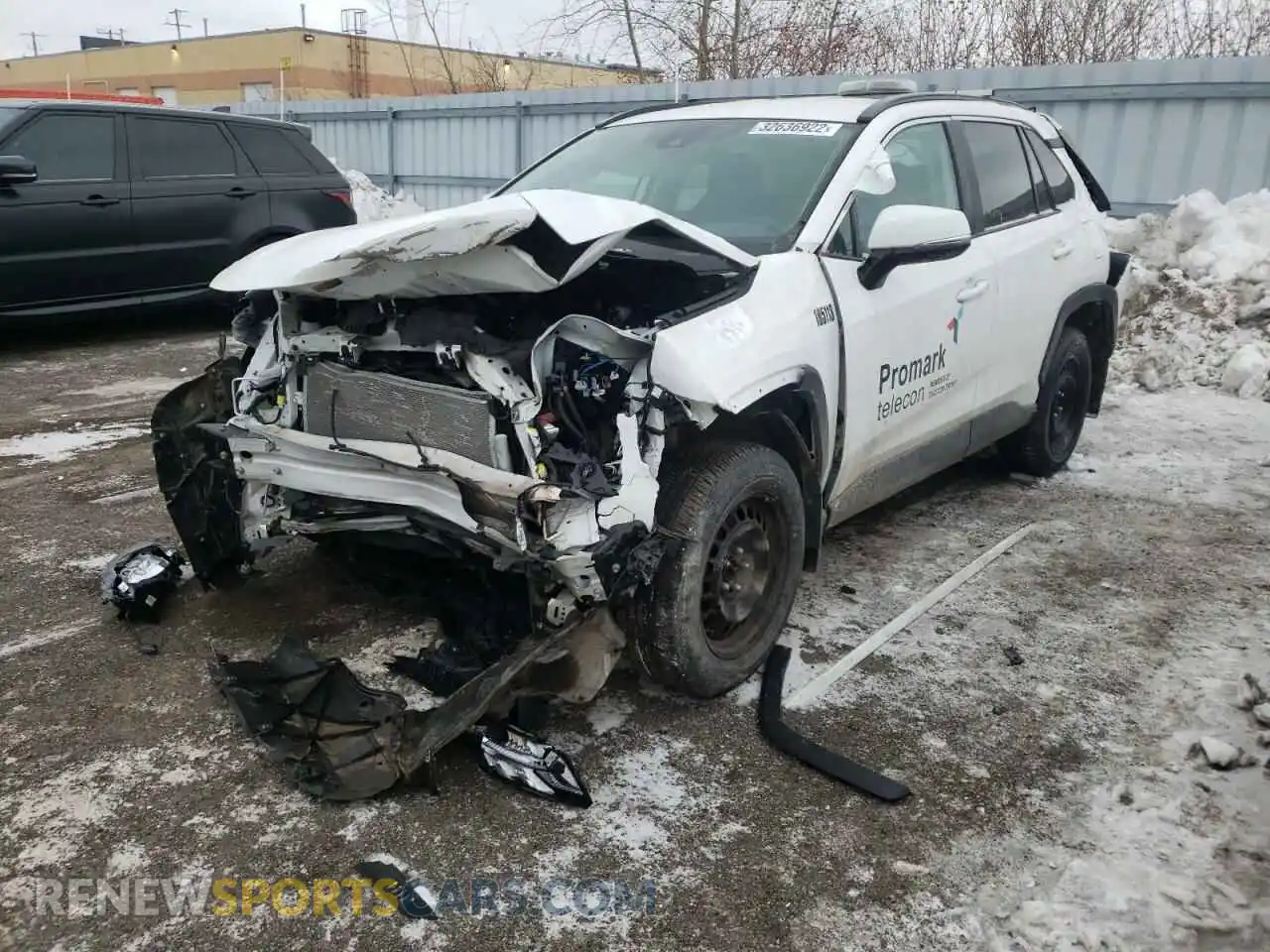2 fotografías del automóvil dañado 2T3B1RFV4MC186755 TOYOTA RAV4 2021