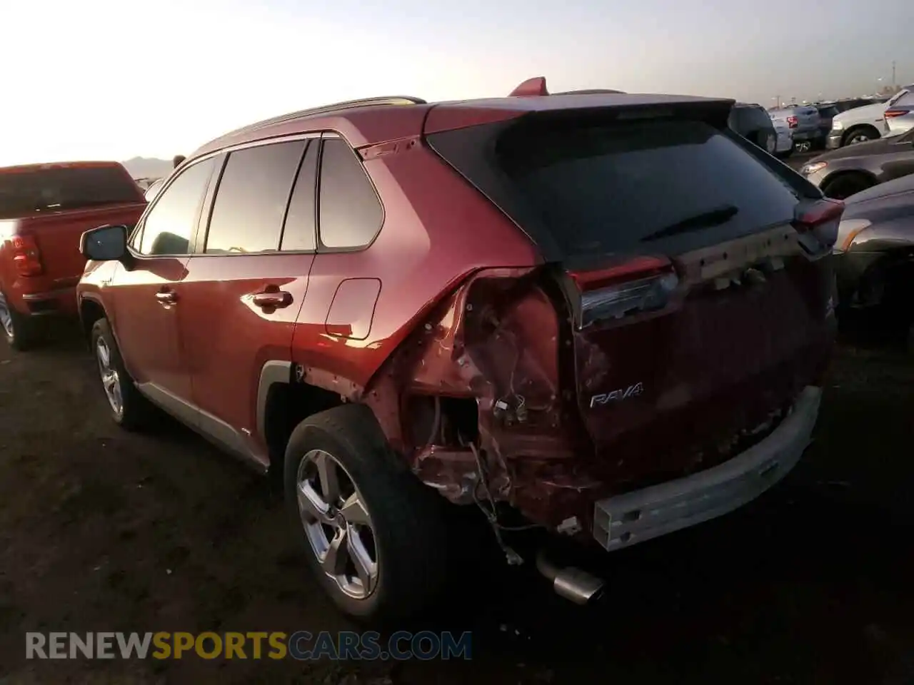 2 Photograph of a damaged car 2T3B6RFV5MW026030 TOYOTA RAV4 2021