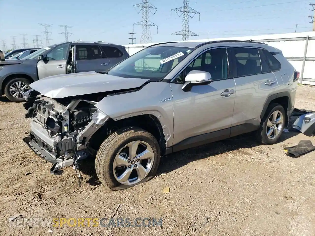 1 Photograph of a damaged car 2T3B6RFV7MW019757 TOYOTA RAV4 2021
