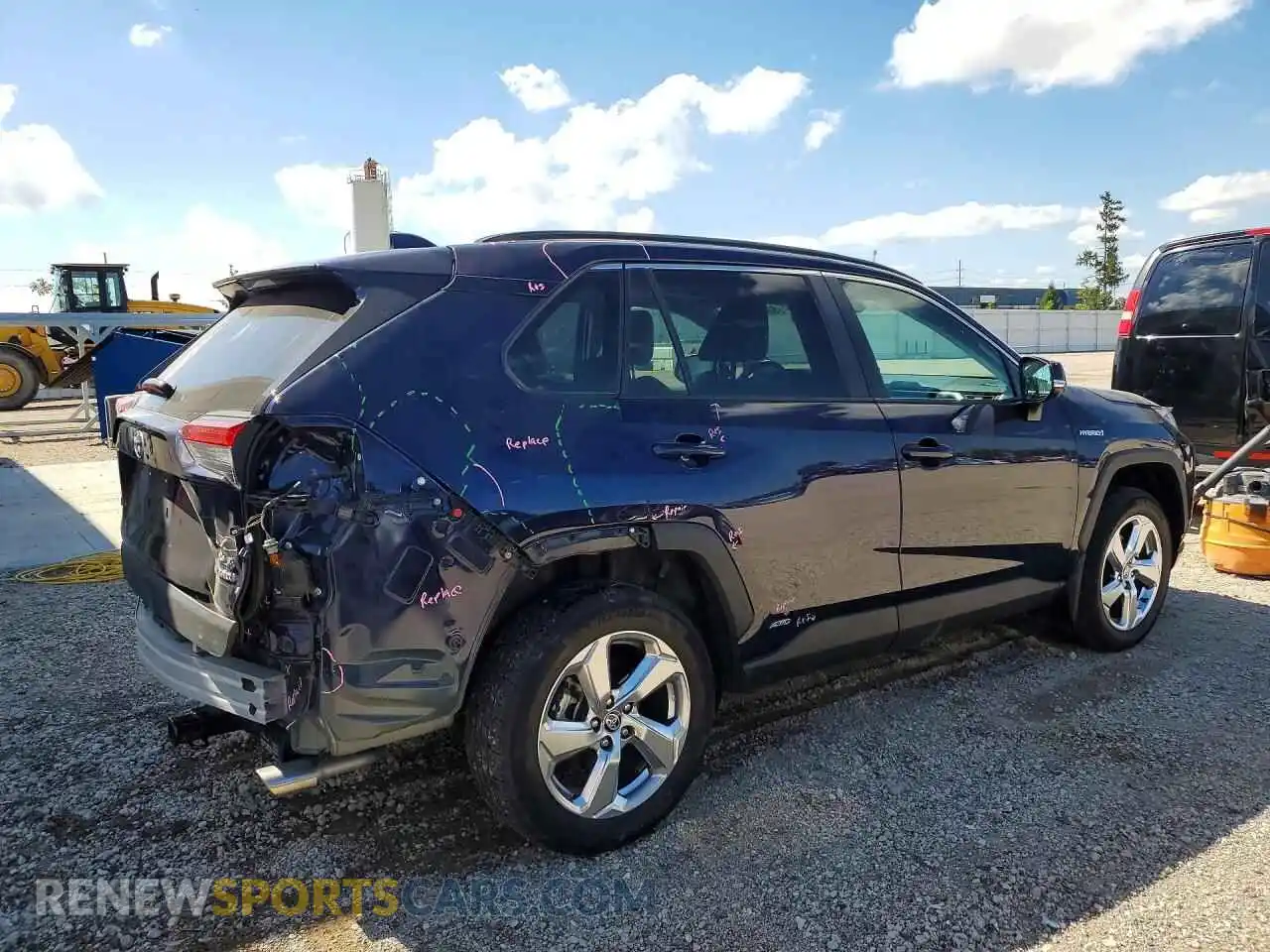 3 Photograph of a damaged car 2T3B6RFV9MW019615 TOYOTA RAV4 2021
