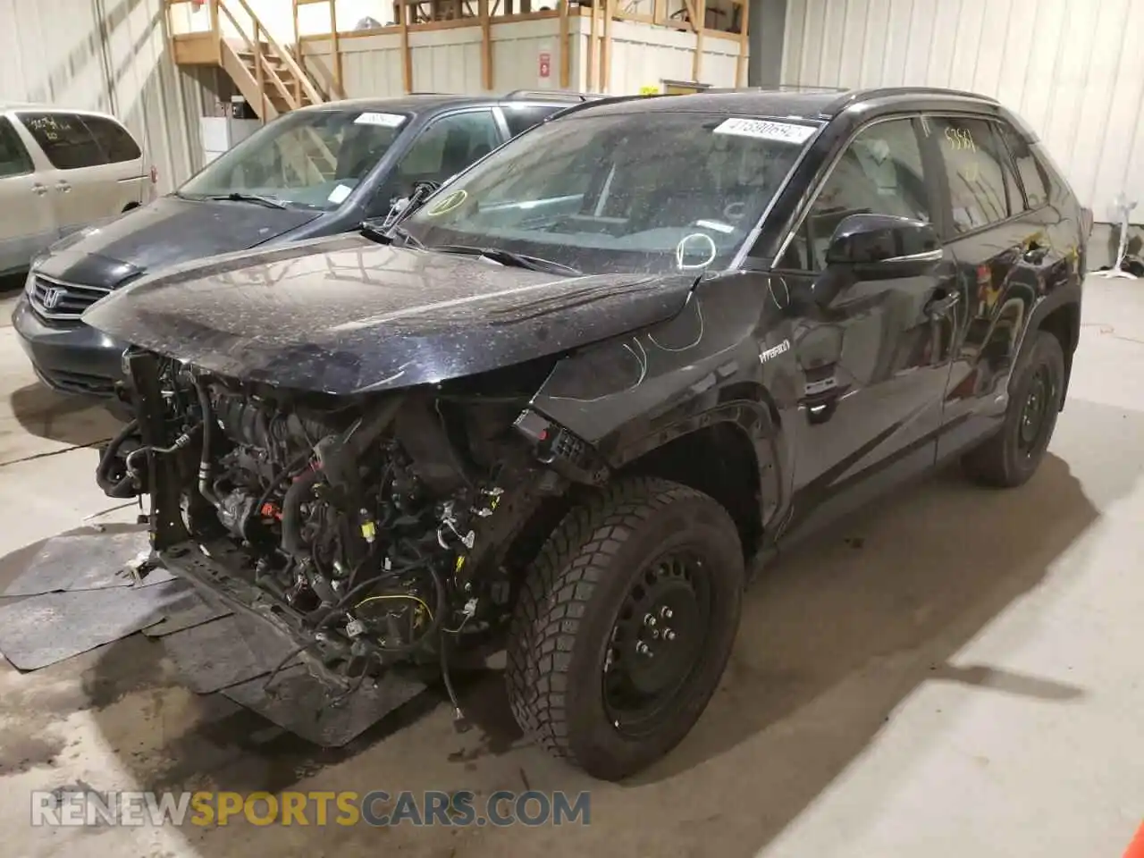 2 fotografías del automóvil dañado 2T3BWRFV3MW117331 TOYOTA RAV4 2021