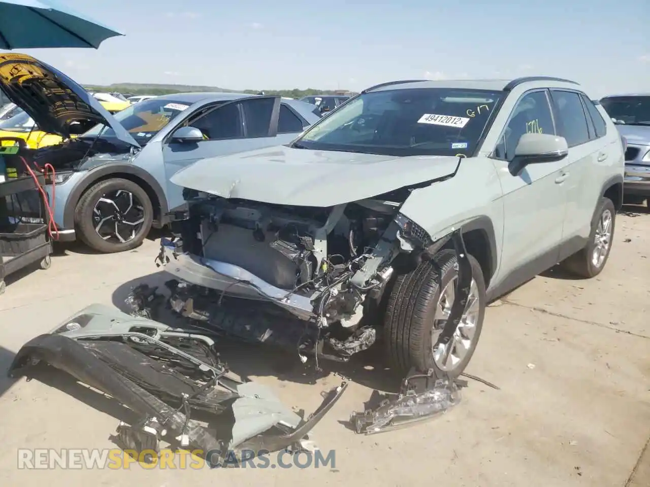 2 Photograph of a damaged car 2T3C1RFV0MW166568 TOYOTA RAV4 2021