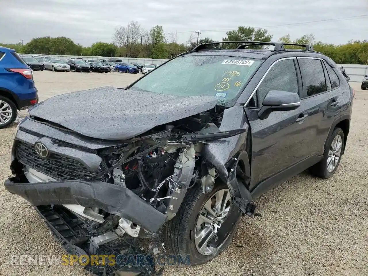 2 Photograph of a damaged car 2T3C1RFV1MC173014 TOYOTA RAV4 2021