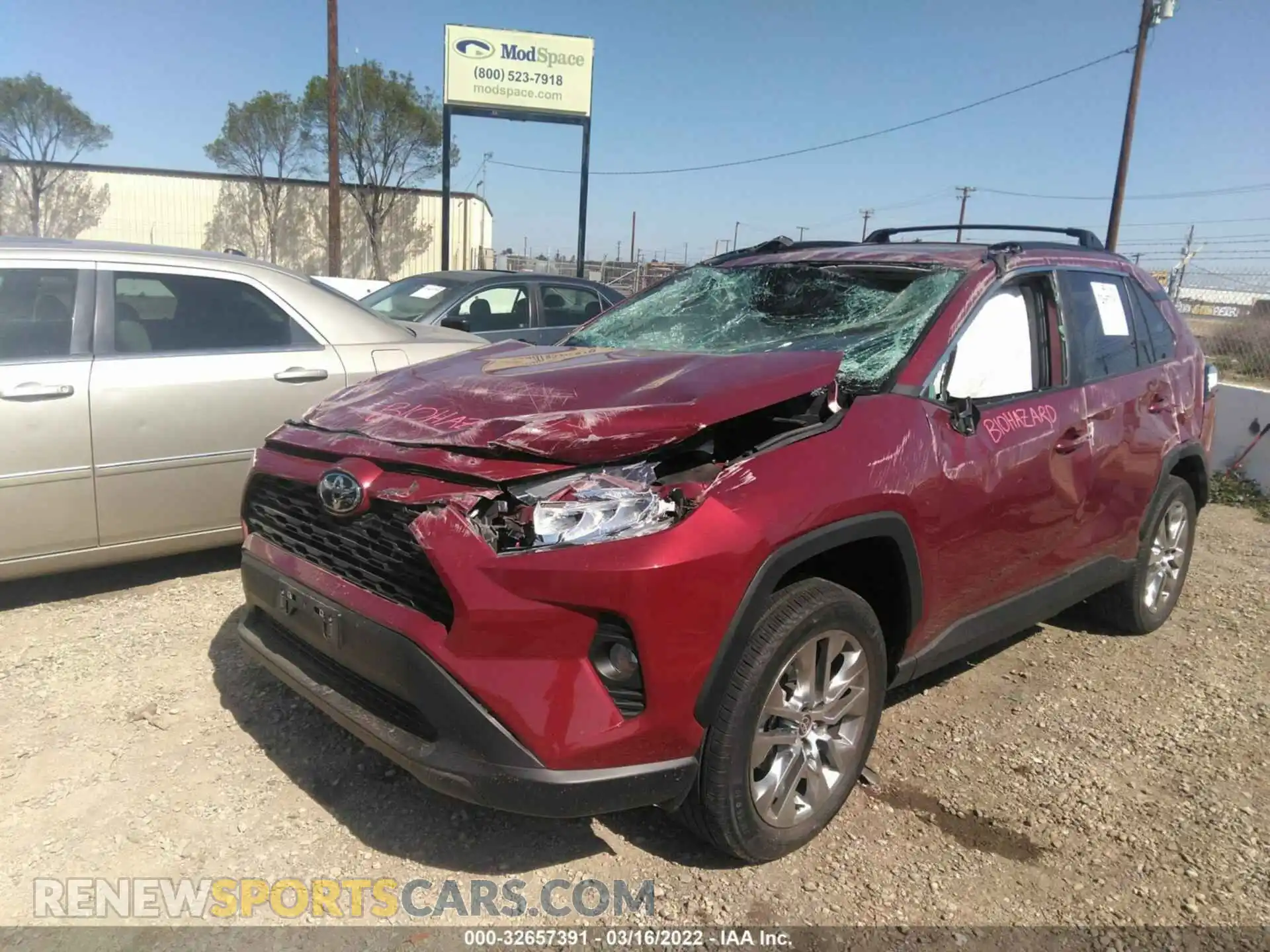 2 Photograph of a damaged car 2T3C1RFV1MW132509 TOYOTA RAV4 2021