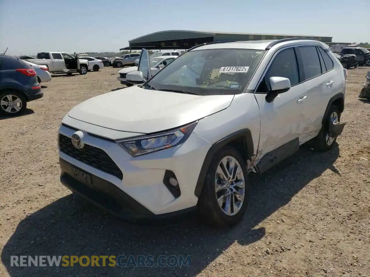 2 Photograph of a damaged car 2T3C1RFV1MW184352 TOYOTA RAV4 2021