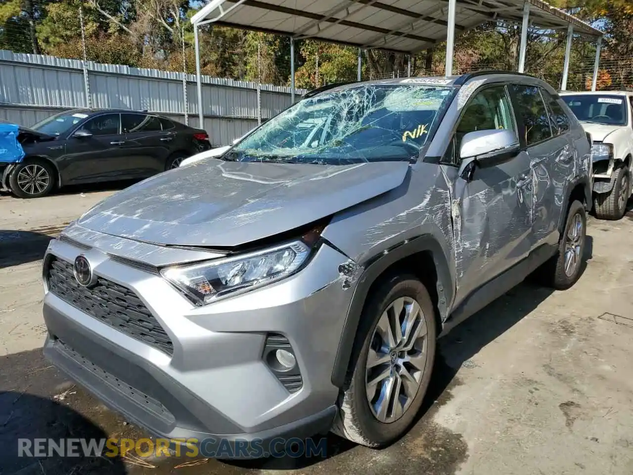 2 Photograph of a damaged car 2T3C1RFV4MC094596 TOYOTA RAV4 2021