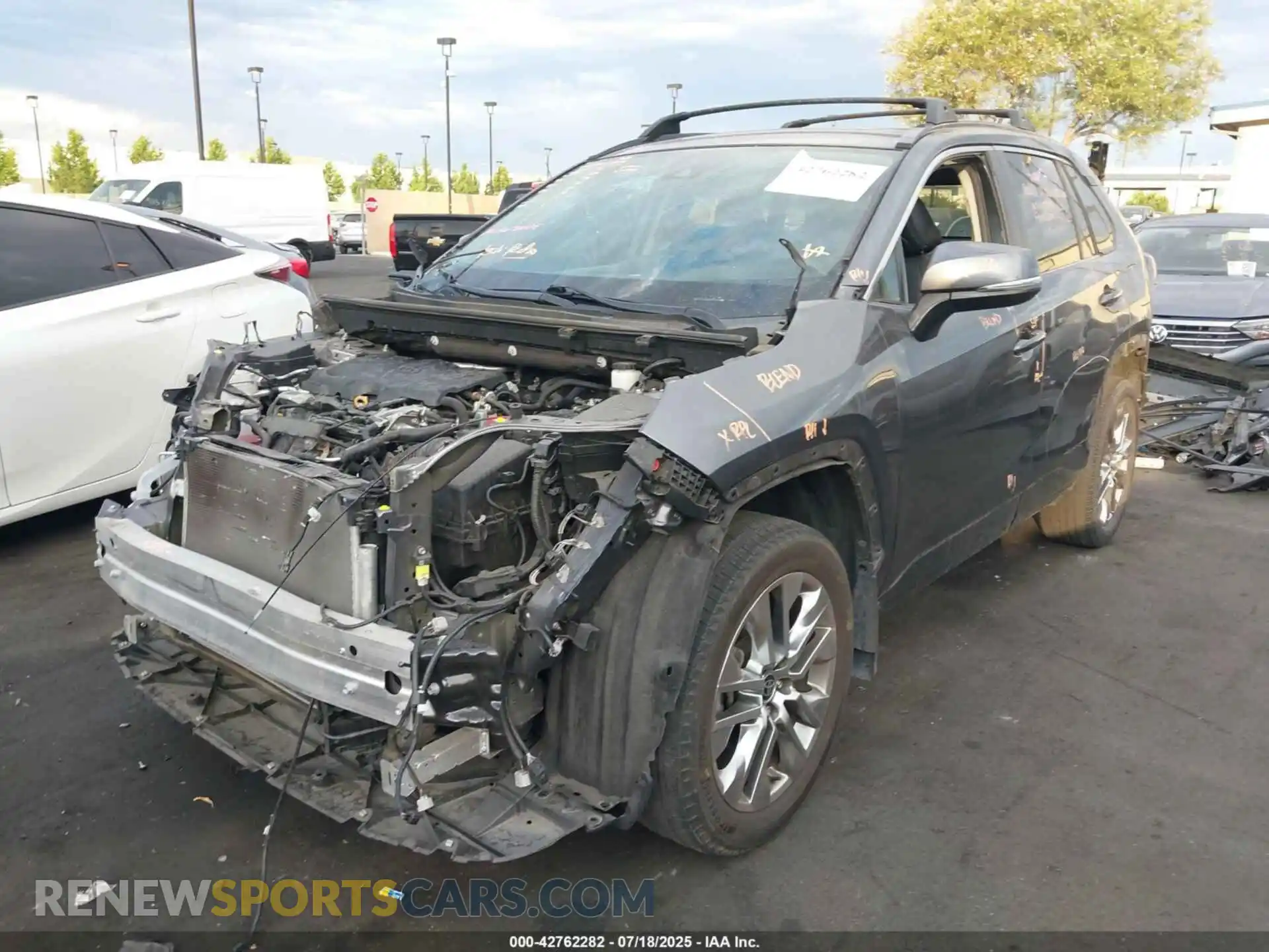 2 Photograph of a damaged car 2T3C1RFV4MC137558 TOYOTA RAV4 2021