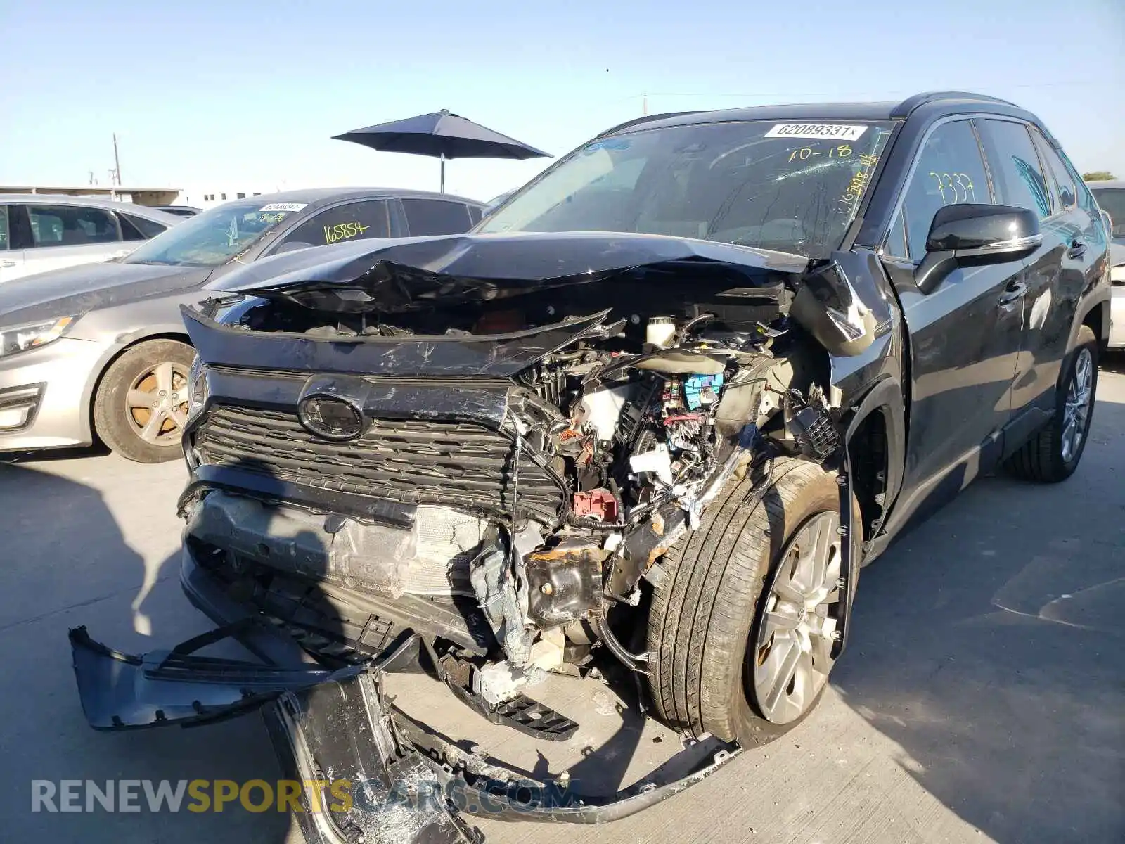 2 Photograph of a damaged car 2T3C1RFV6MC129459 TOYOTA RAV4 2021