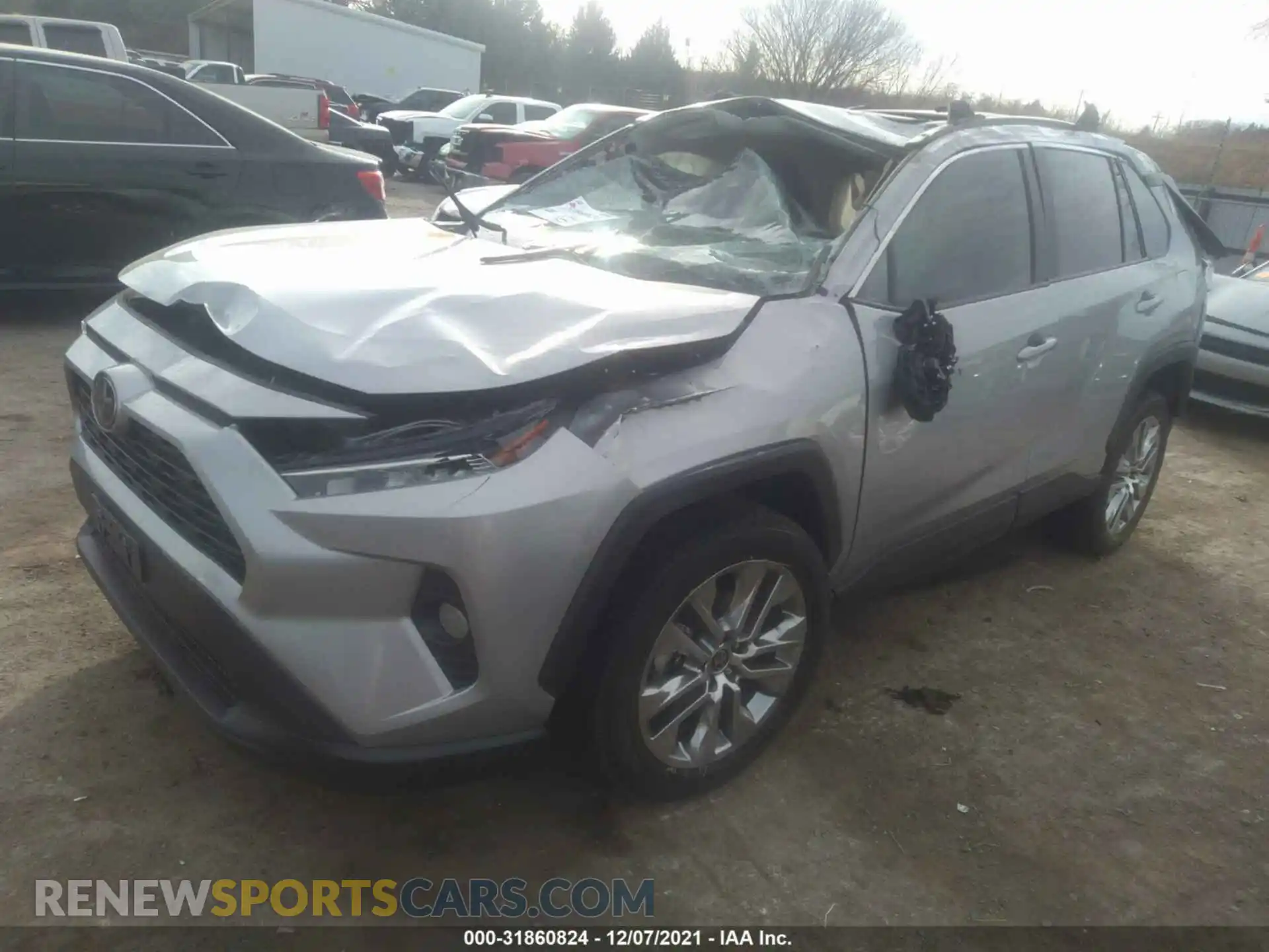 2 Photograph of a damaged car 2T3C1RFV6MC131972 TOYOTA RAV4 2021