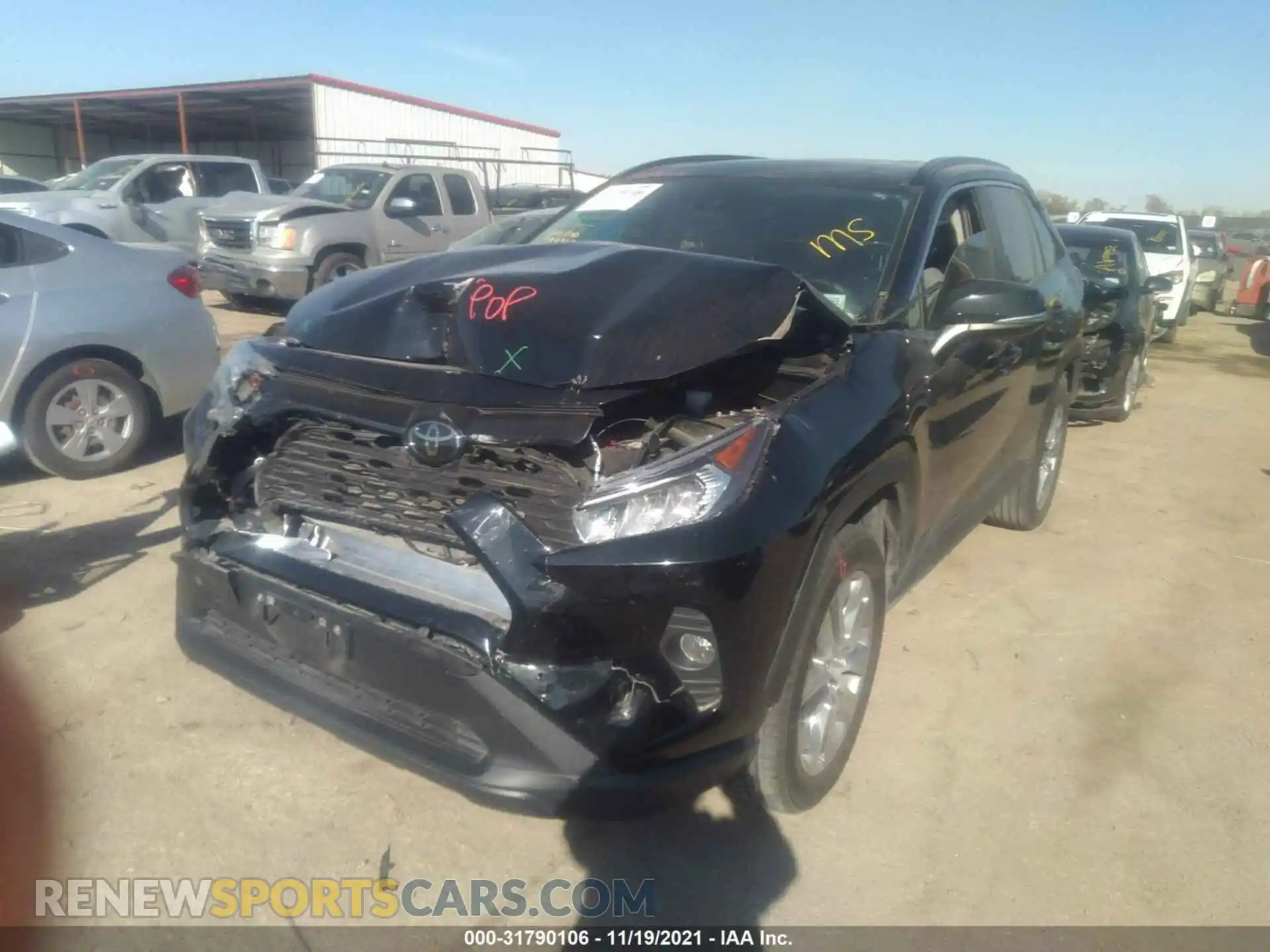 2 Photograph of a damaged car 2T3C1RFV7MC088307 TOYOTA RAV4 2021