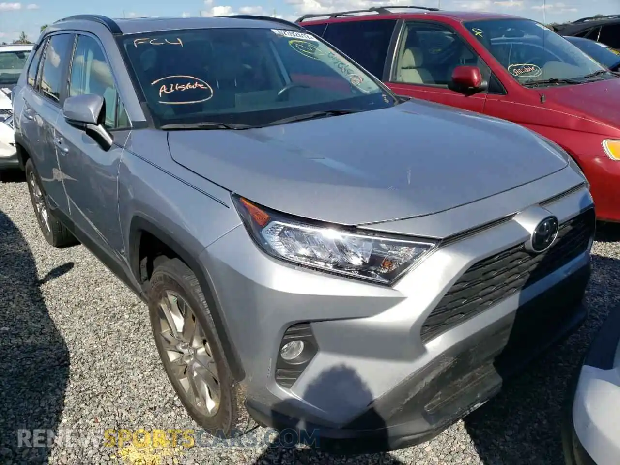 1 Photograph of a damaged car 2T3C1RFV7MC093491 TOYOTA RAV4 2021