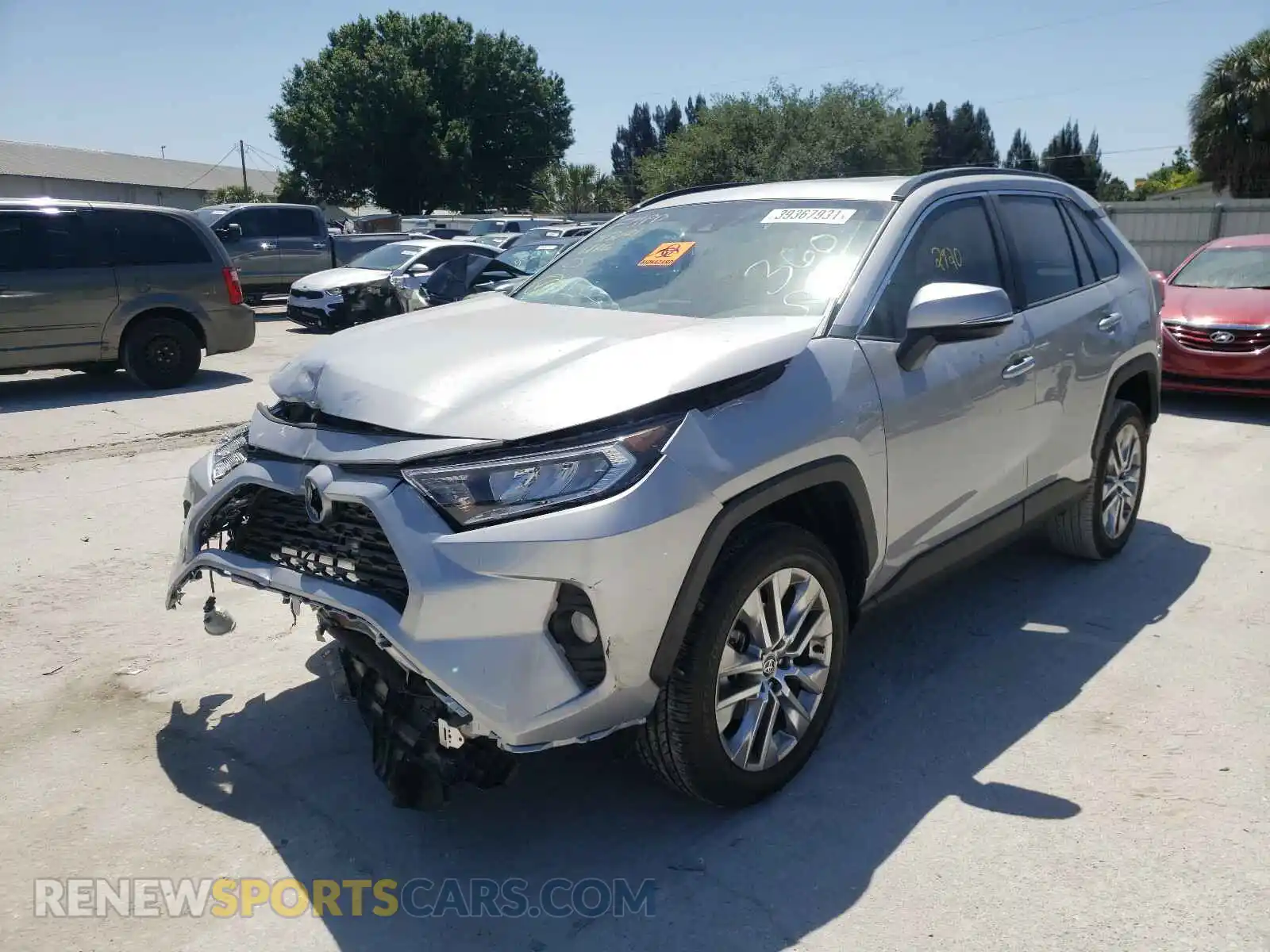 2 Photograph of a damaged car 2T3C1RFV7MC115019 TOYOTA RAV4 2021