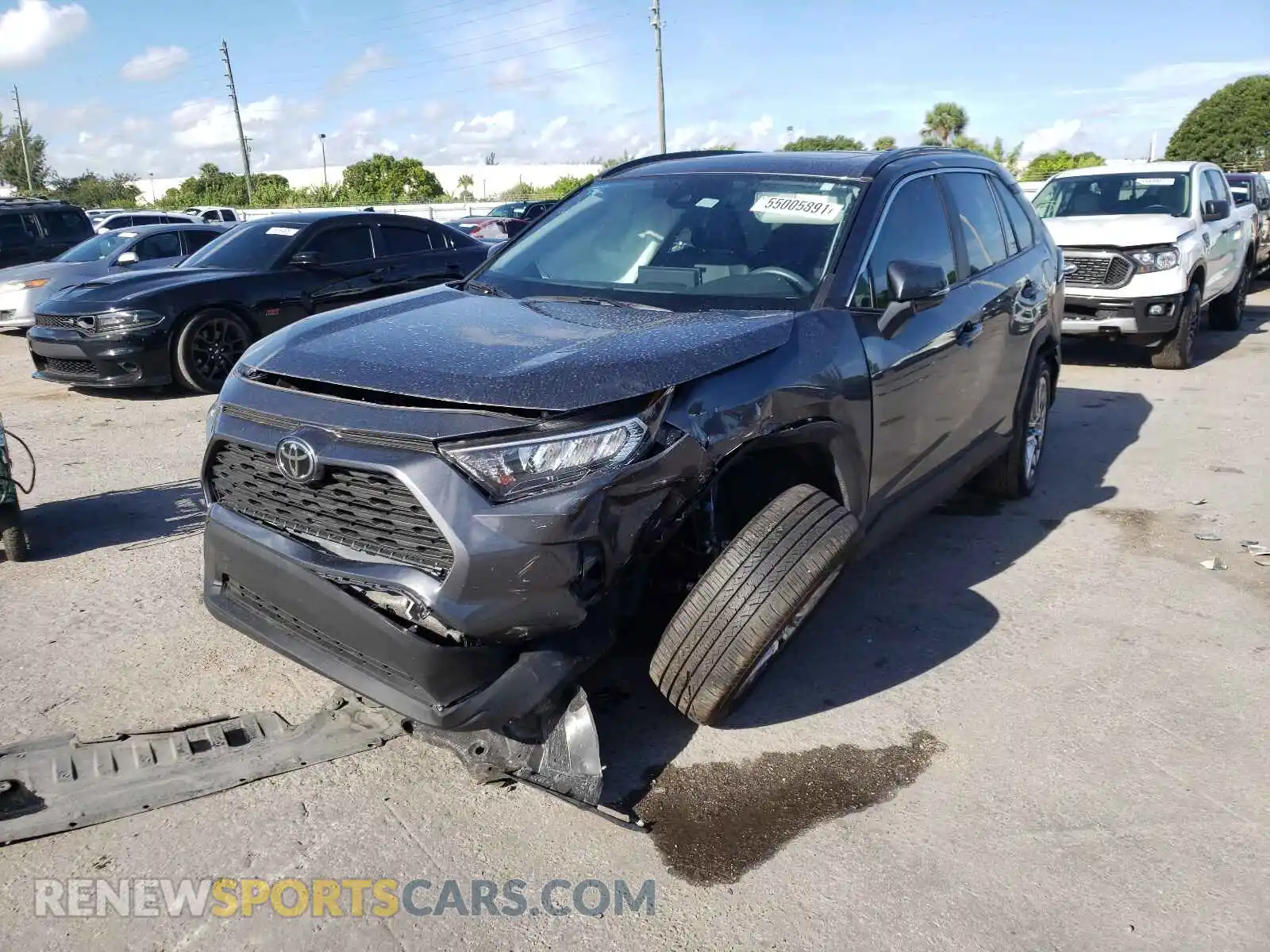 2 Photograph of a damaged car 2T3C1RFV7MC119930 TOYOTA RAV4 2021